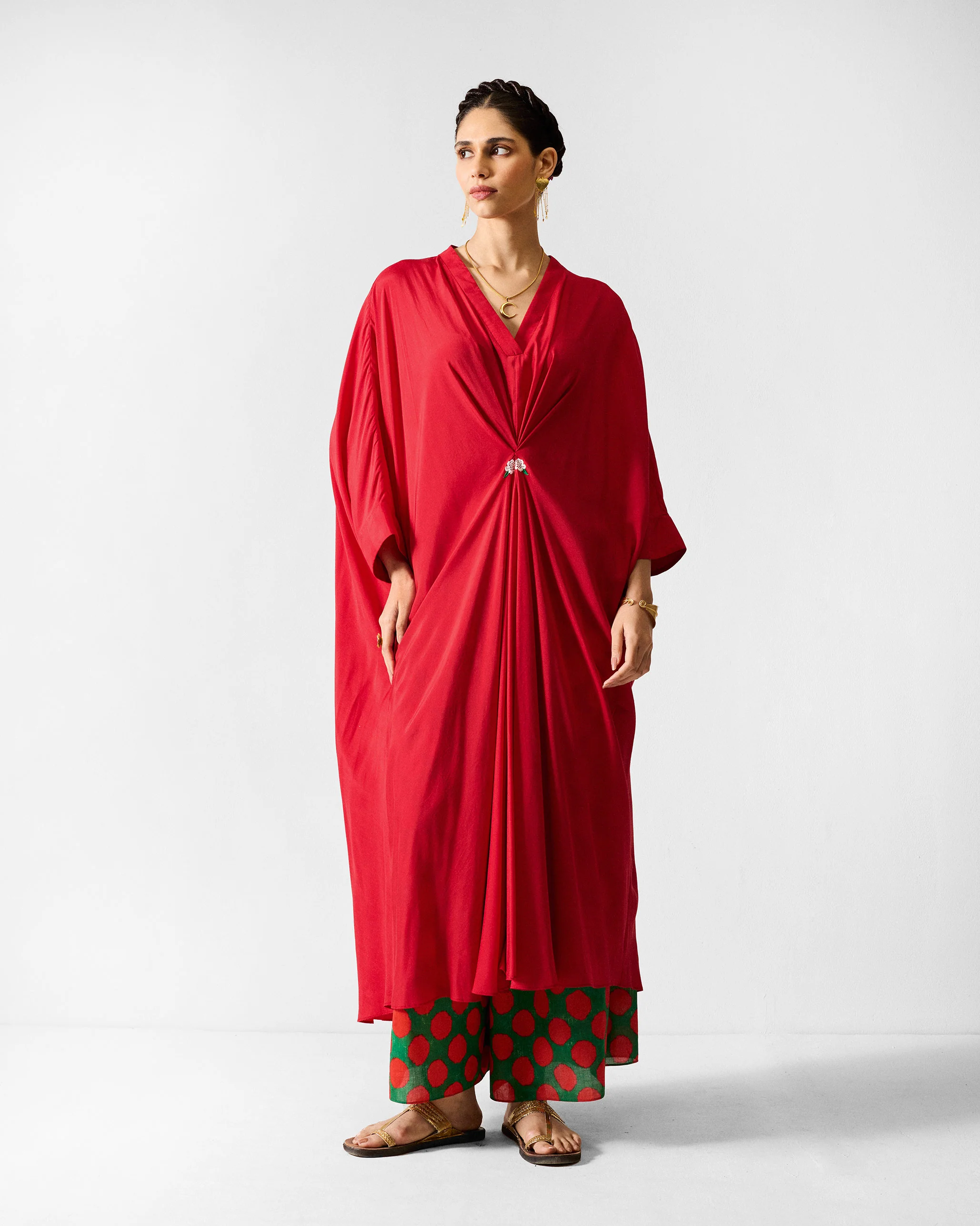 Tapi Kaftan - Red - Image 2