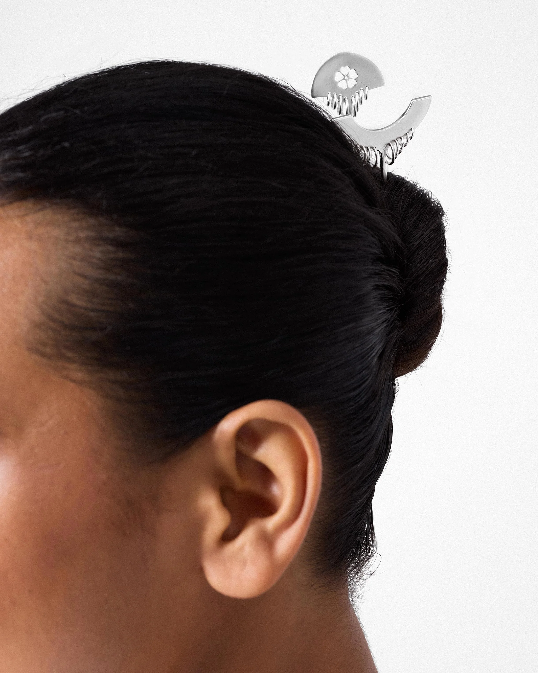 Teer Hair Pins Set of 2 - Silver - Image 2