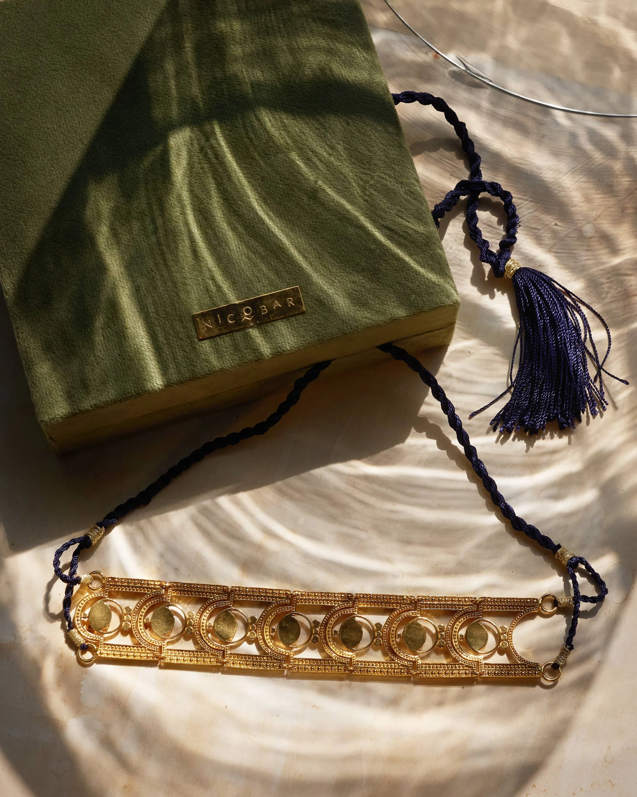 Temple Moon Choker - Gold - Image 3