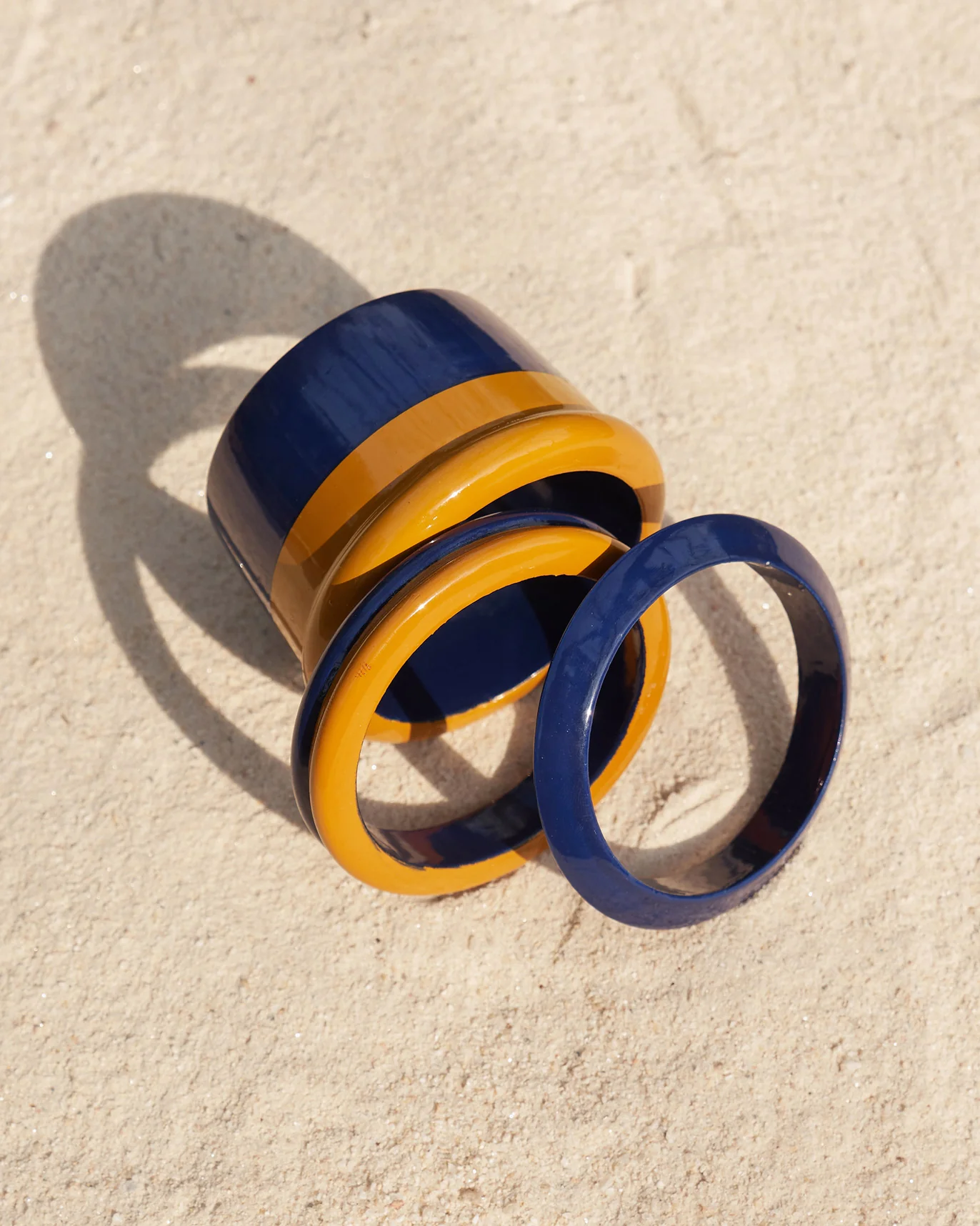 Thazin Bangle - Ochre & Blue - Image 2