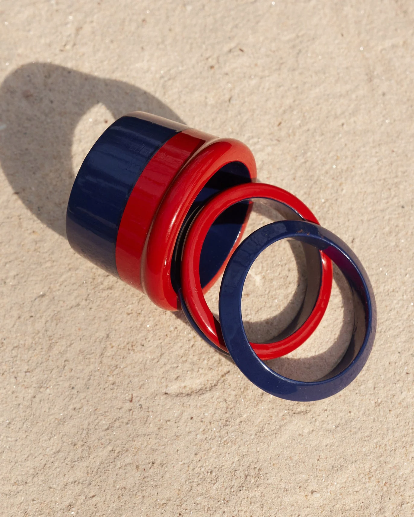 Thazin Bangle - Red & Blue - Image 2