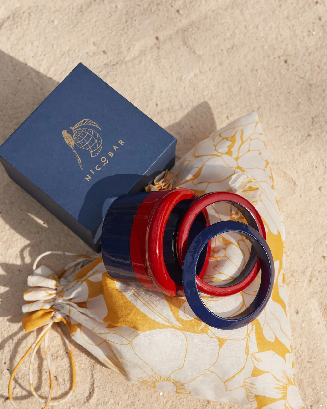 Thazin Bangle - Red & Blue - Image 3