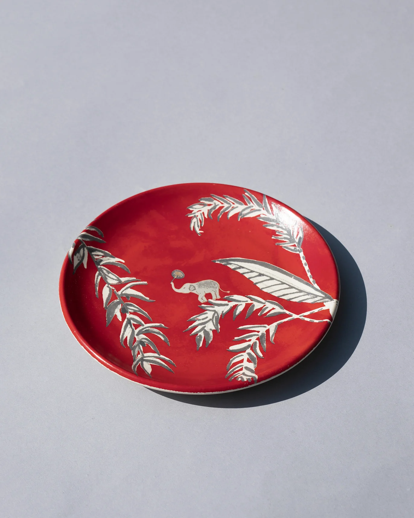 Thazin Quarter Plate - Red - Image 2