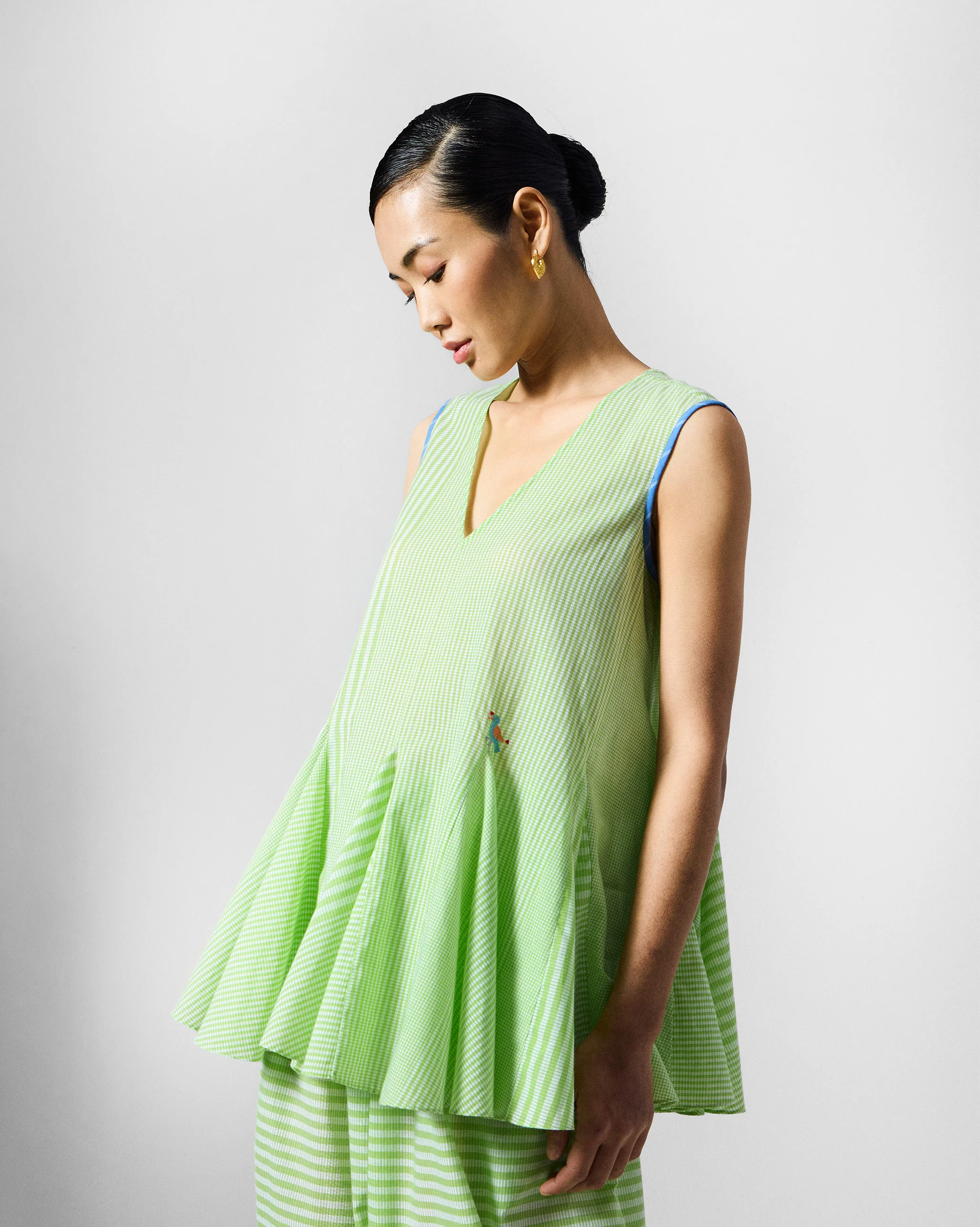The Ayra Set - Green & White - Image 2