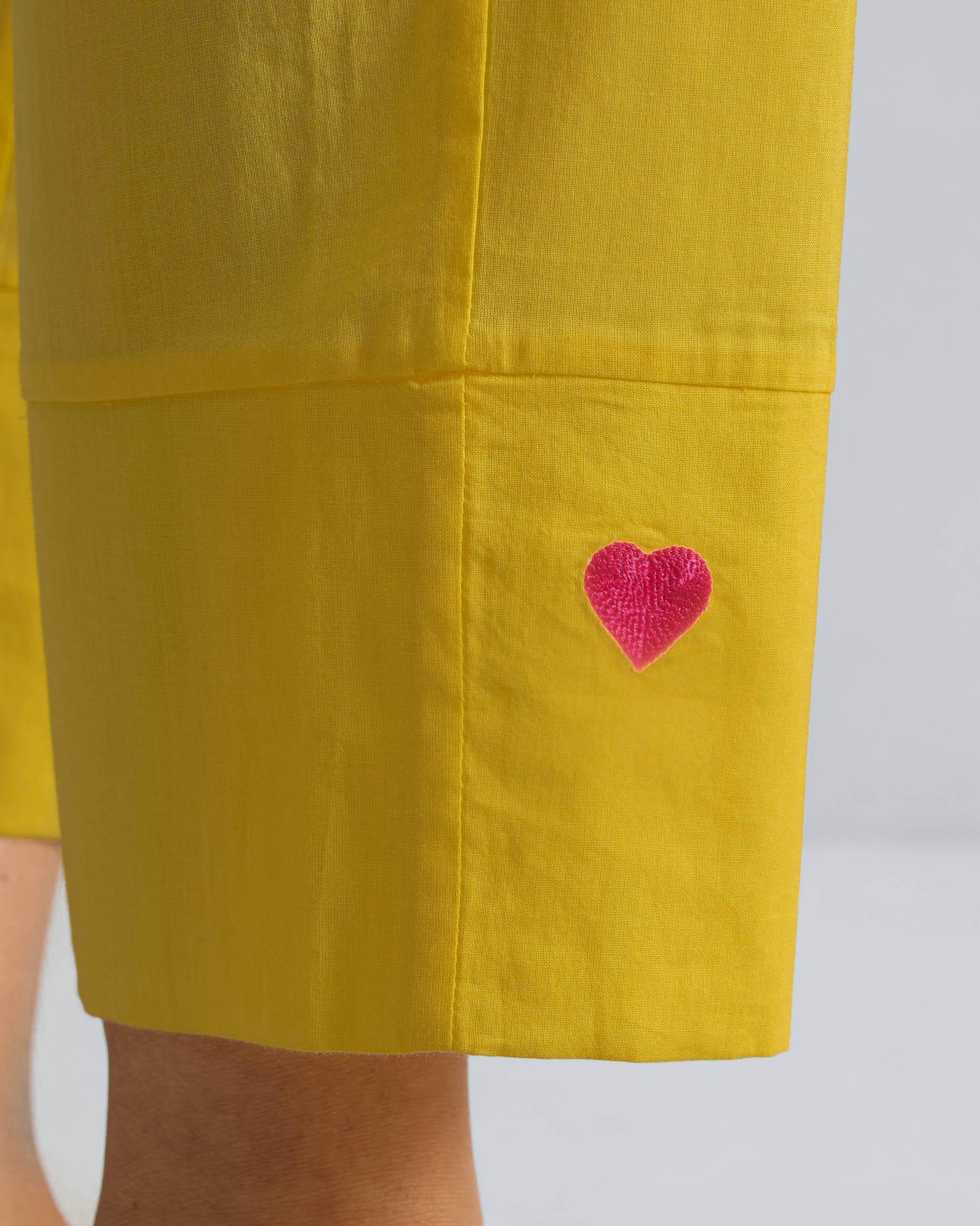 The Basic Long Kurta Set - Yellow - Image 7