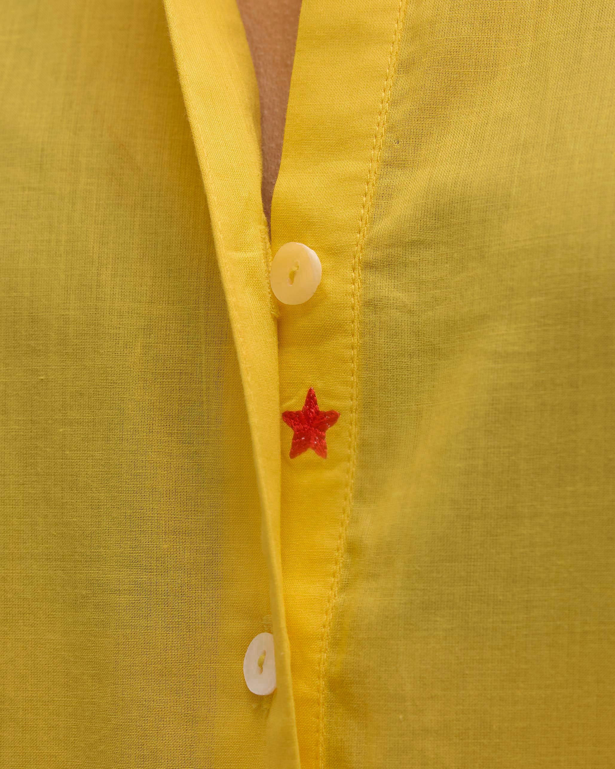 The Basic Mid Length Kurta Set - Yellow - Image 4