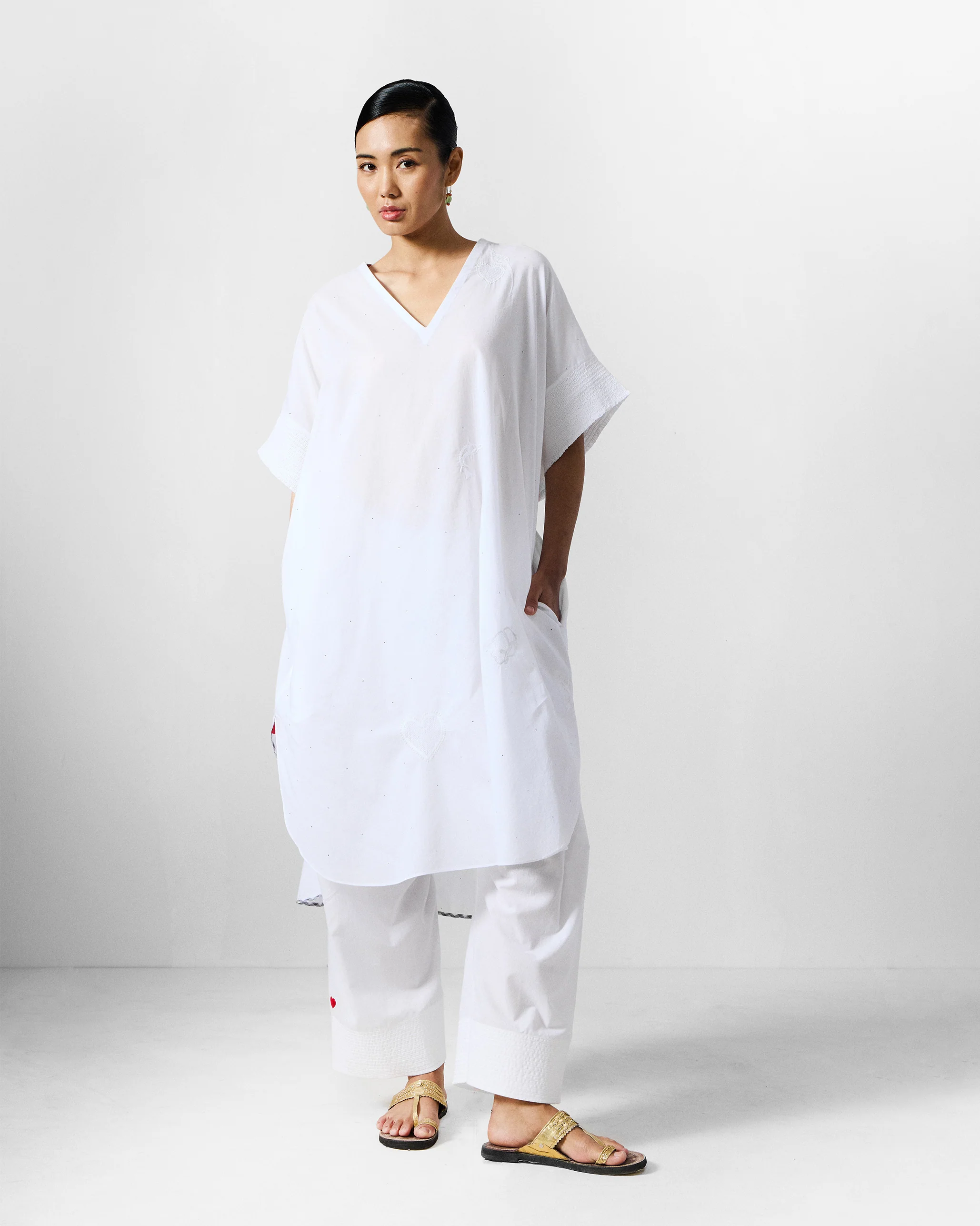 The Calicut Kurta Set - White - Image 7