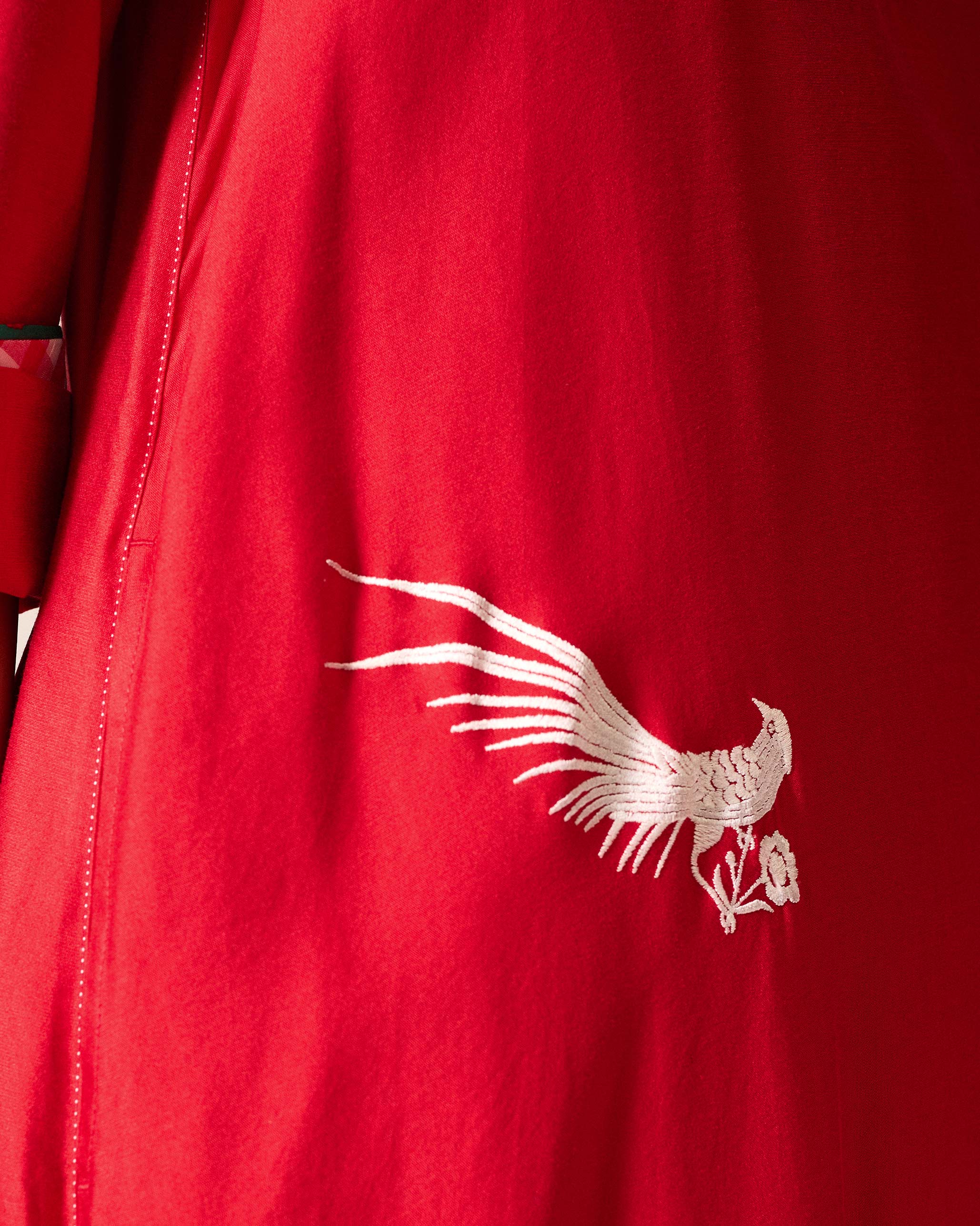 The Chaand Kurta Set- Red & Ivory - Image 6