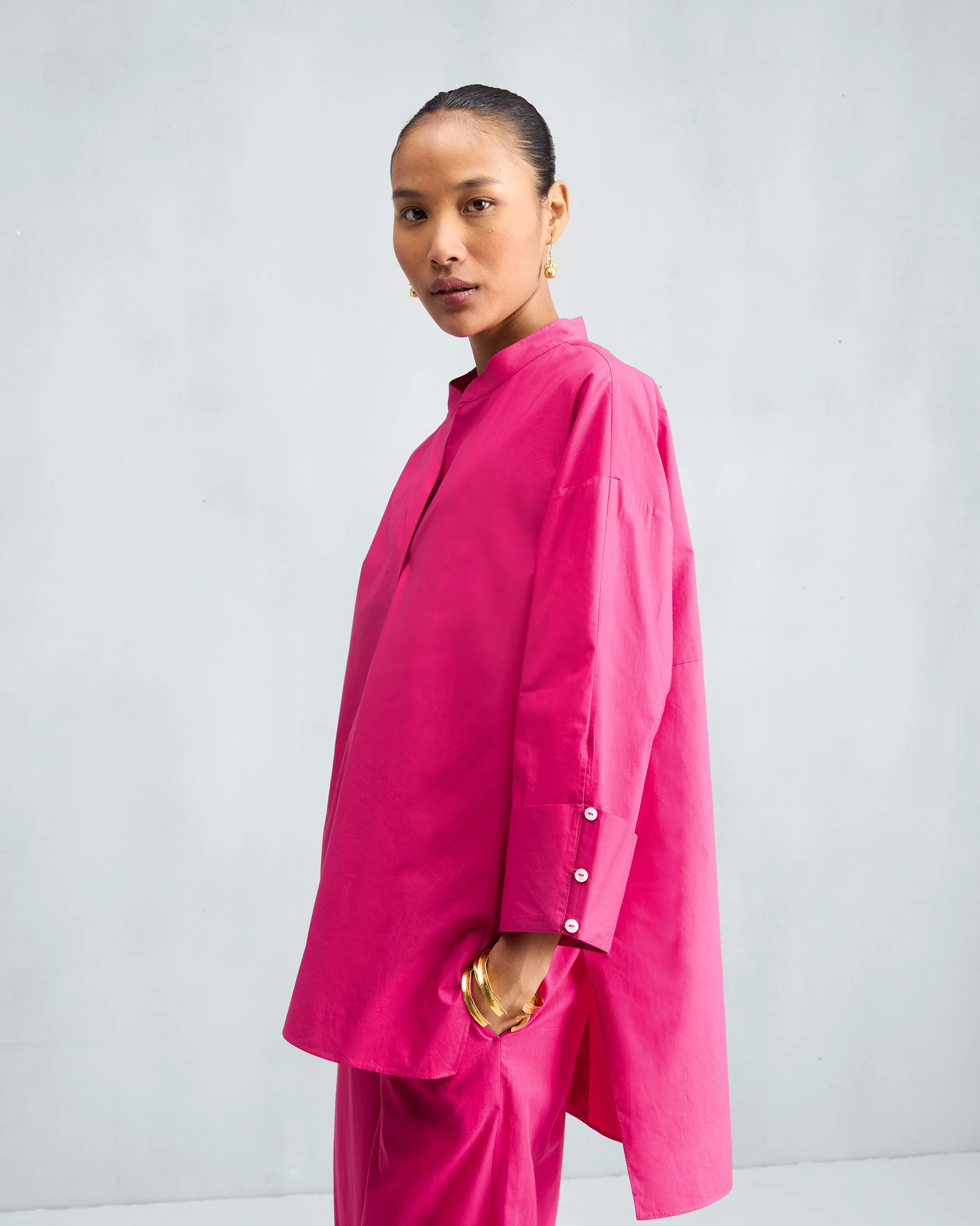 The Cirrus Shirt Set - Fuchsia - Image 2