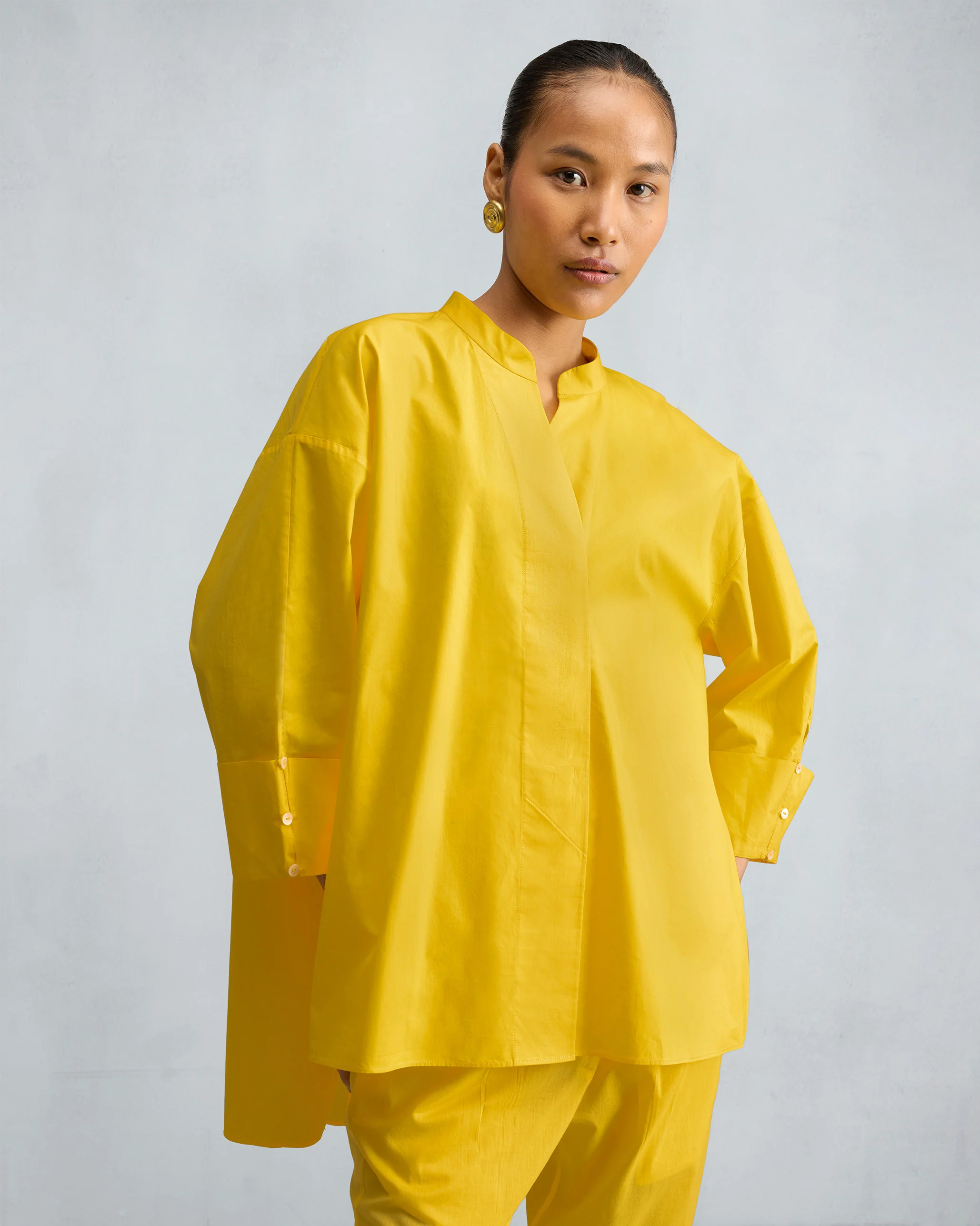 The Cirrus Shirt Set - Yellow - Image 6