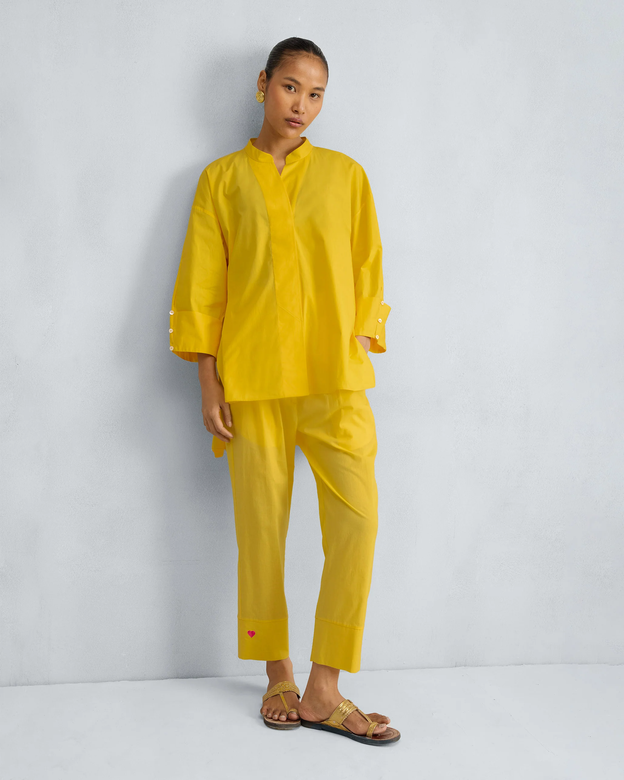 The Cirrus Shirt Set - Yellow - Image 7