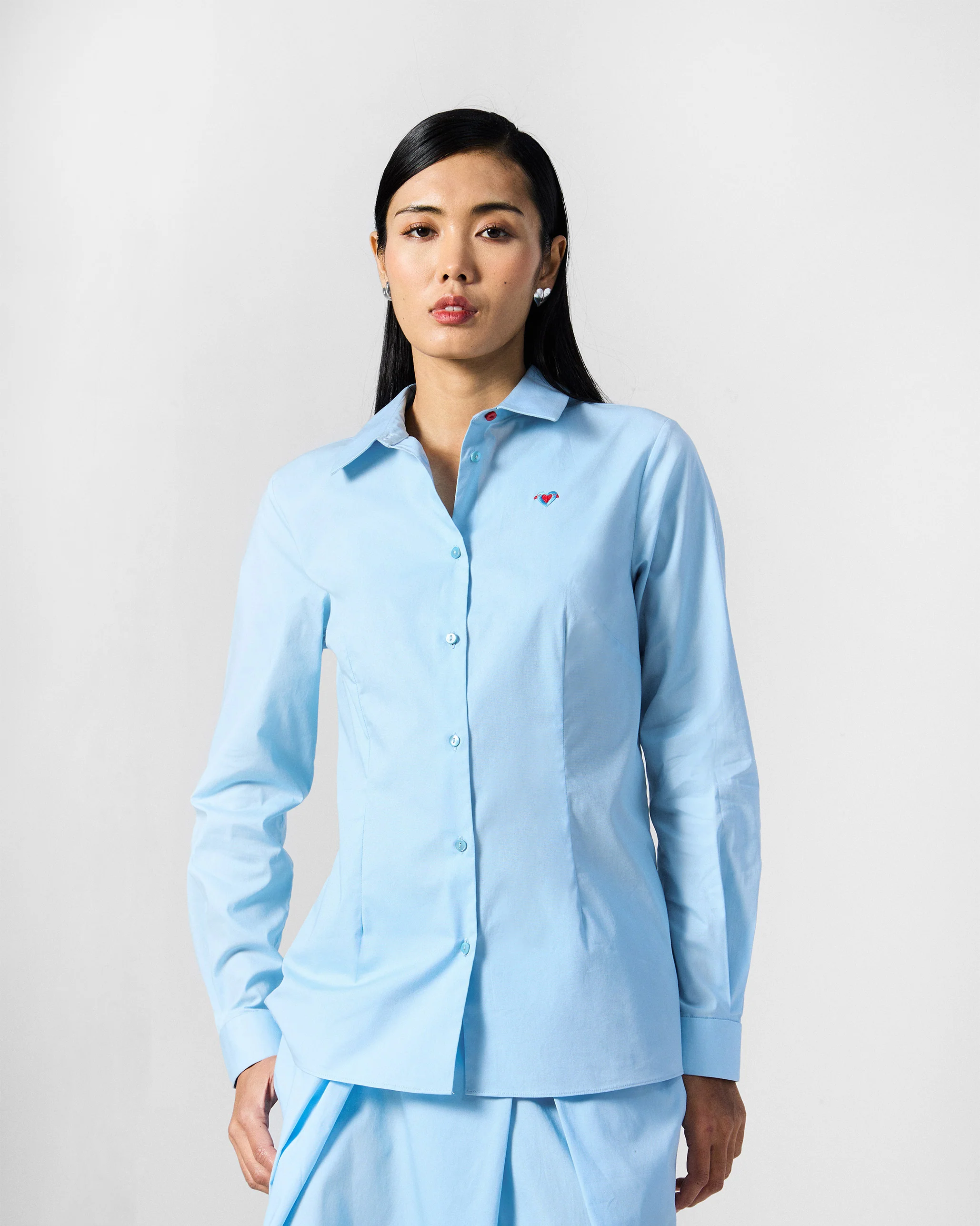 The Ela Shirt Set - Ice Blue - Image 6
