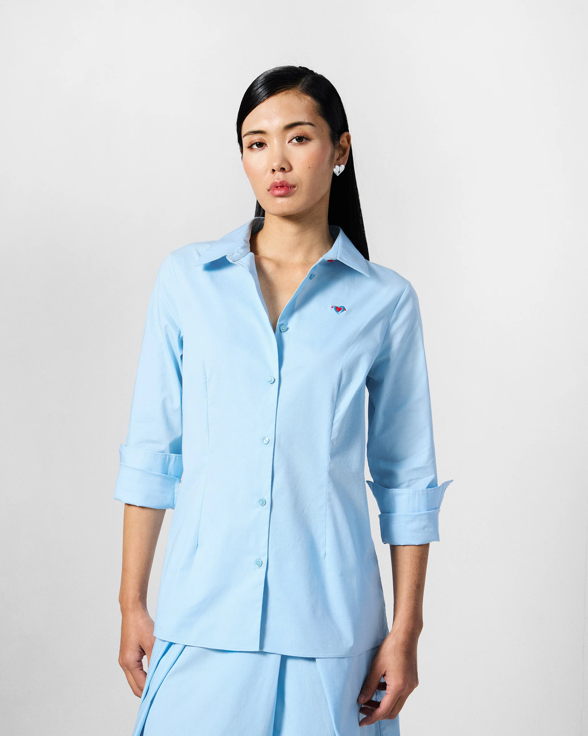 The Ela Shirt Set - Ice Blue - Image 7