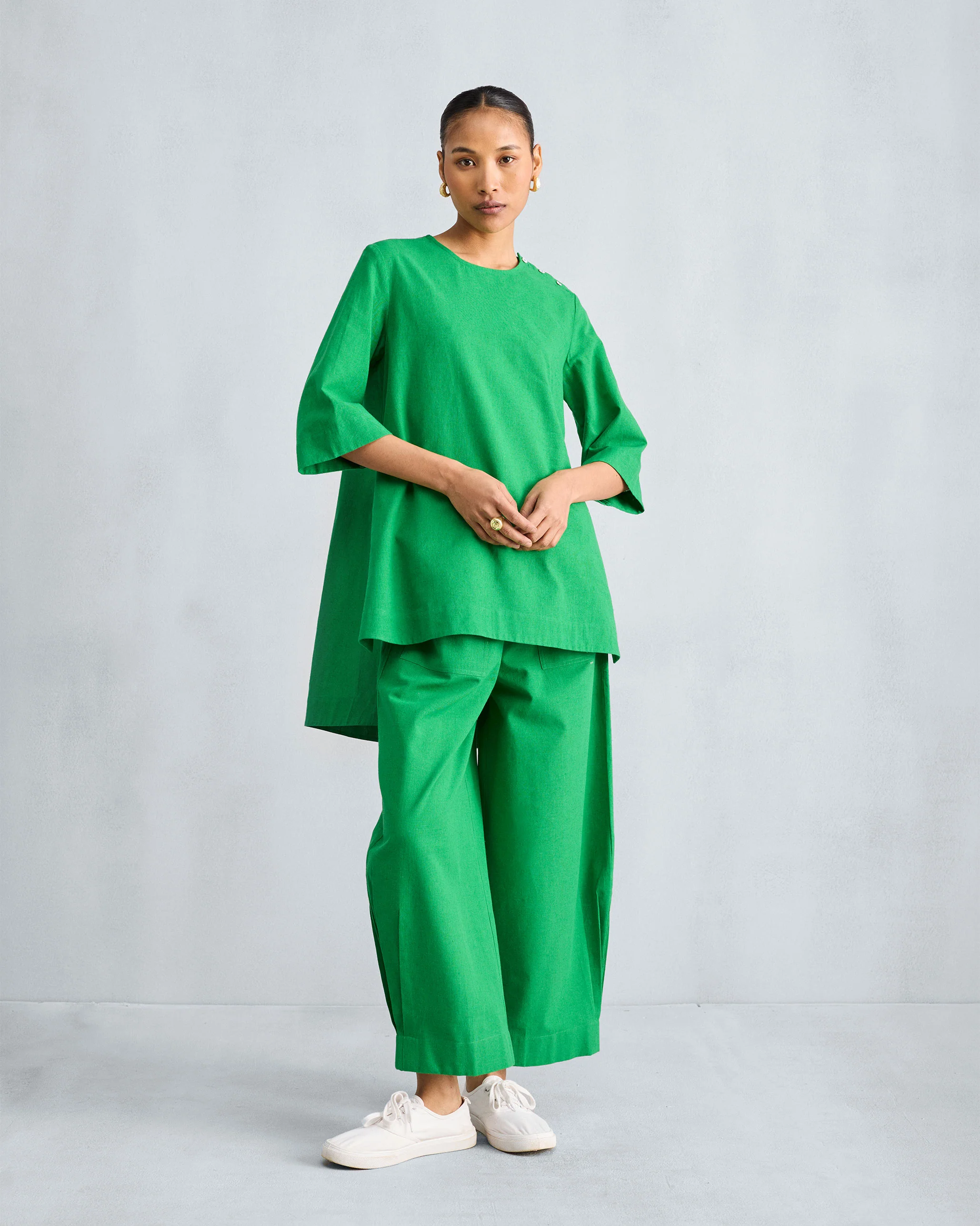 The High Slit Top Set - Green - Image 4
