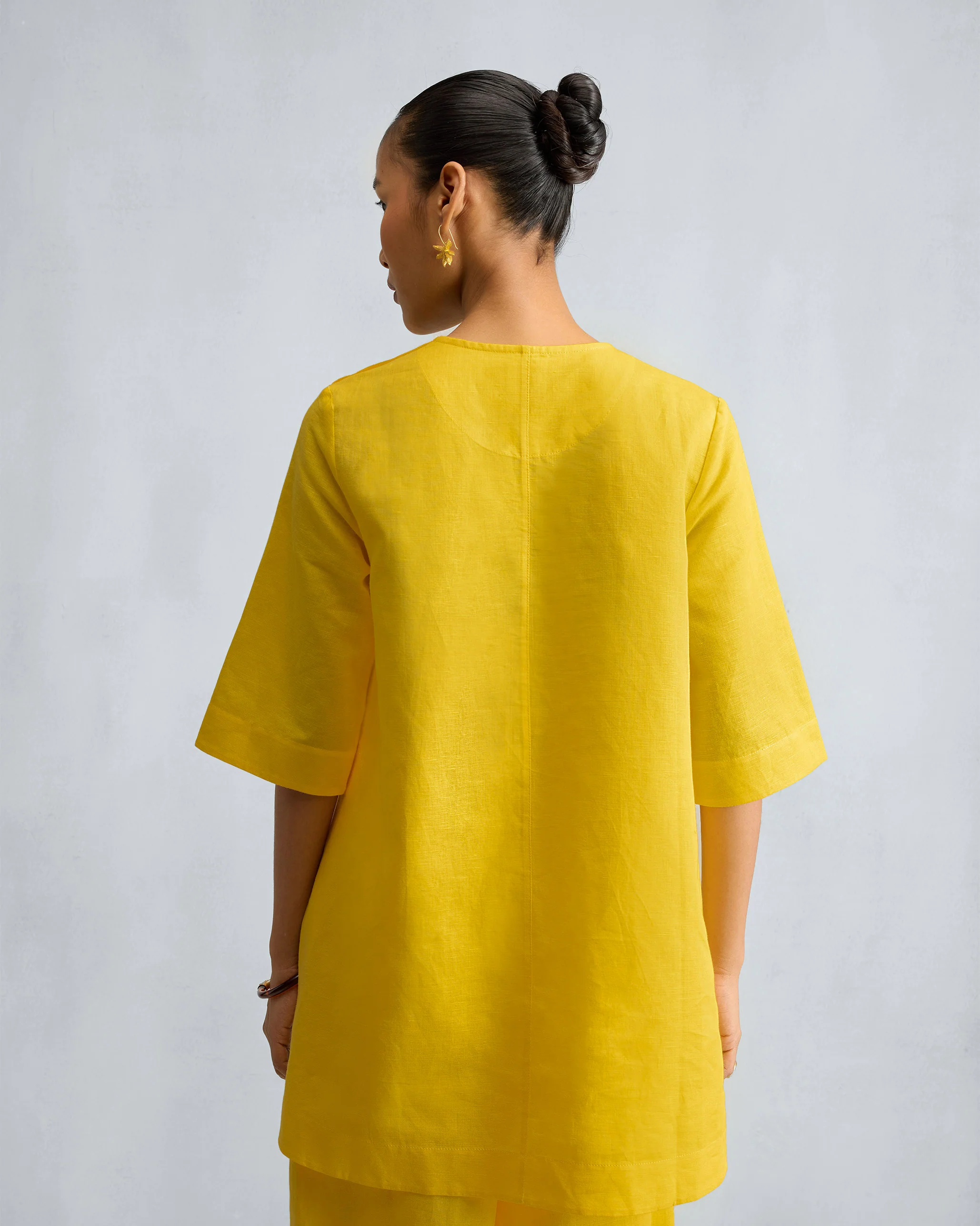 The High Slit Top Set - Yellow - Image 3