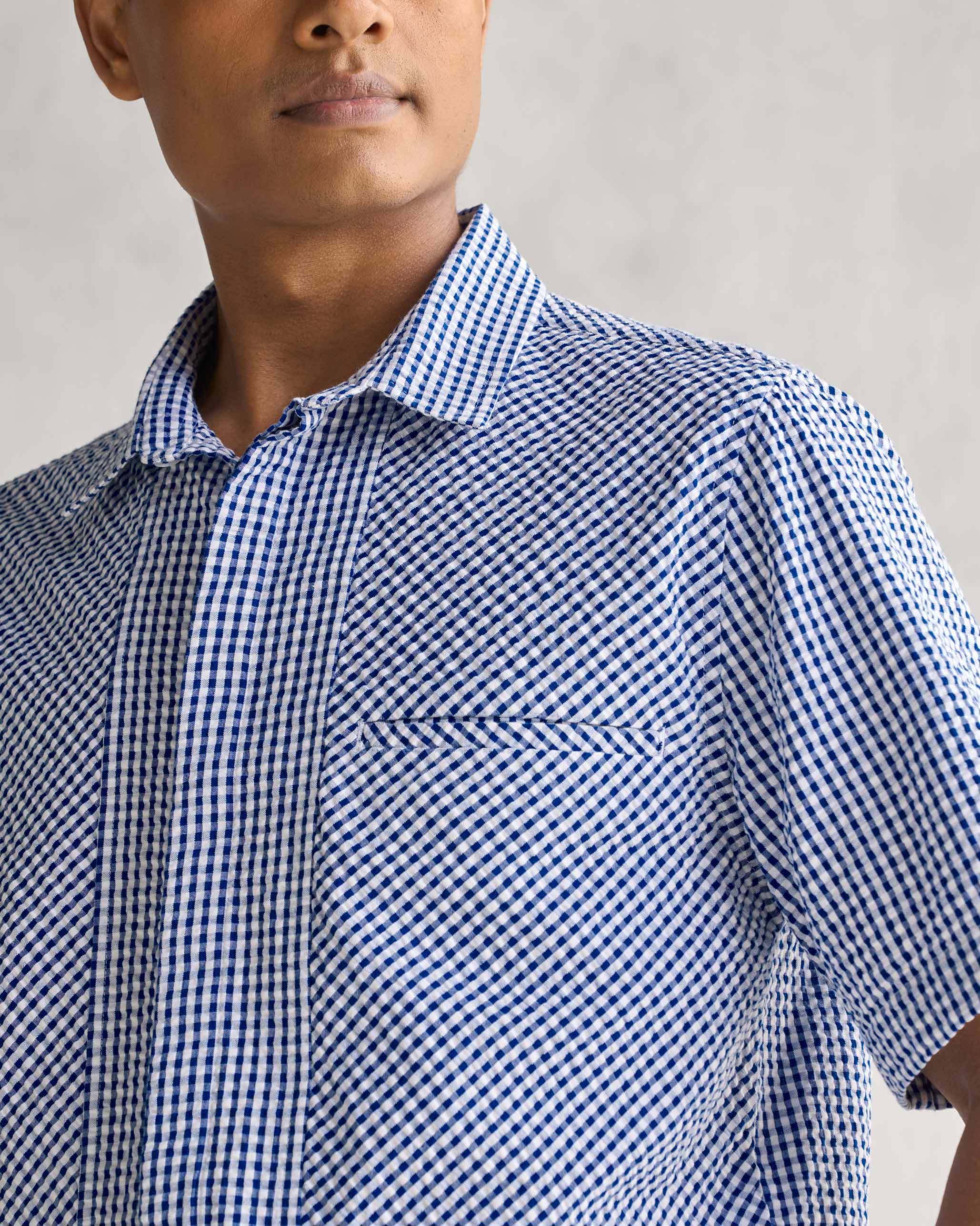 The Holiday Shirt - Blue & White - Image 2