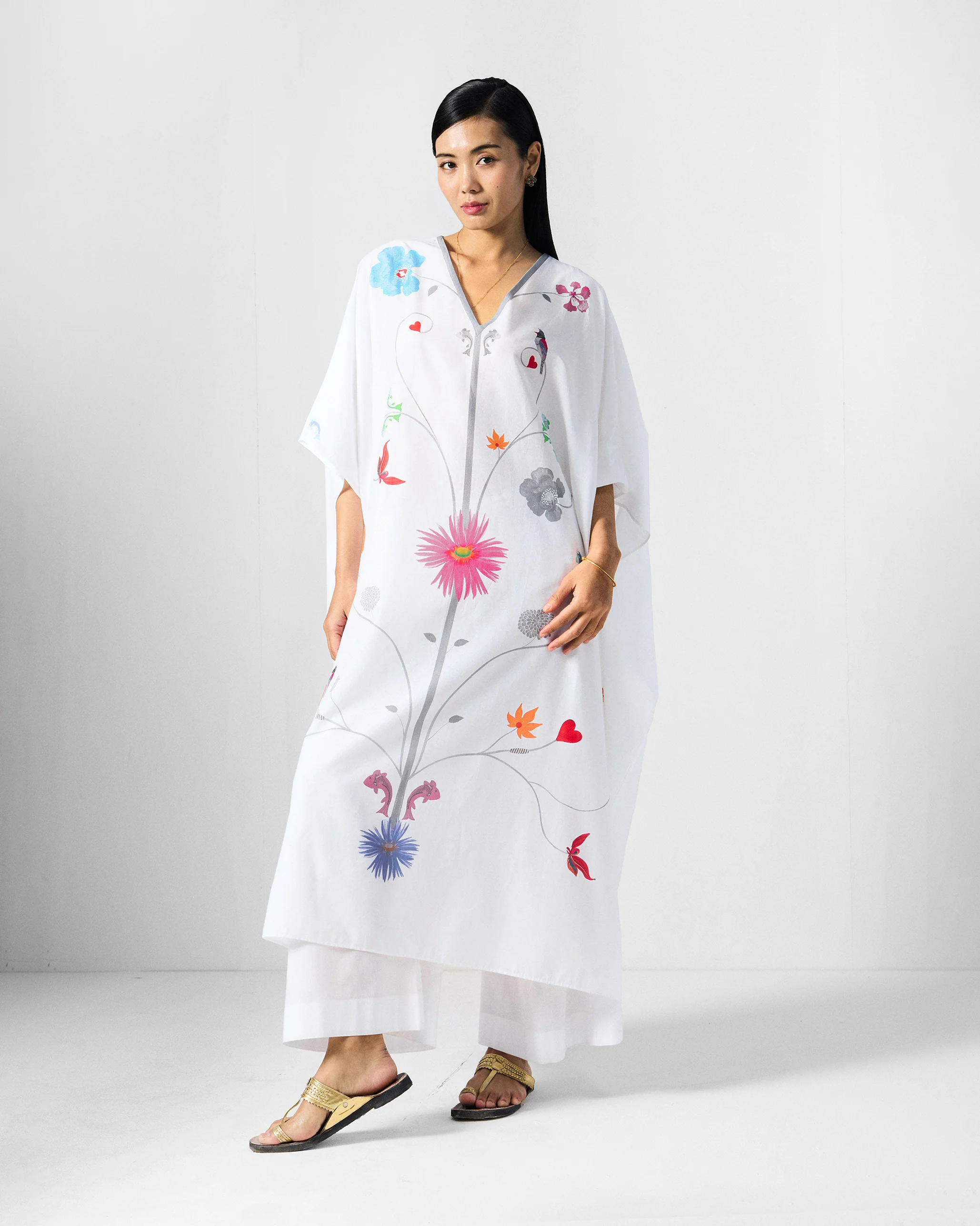The Kohima Kaftan Set - Multicolour - Image 4