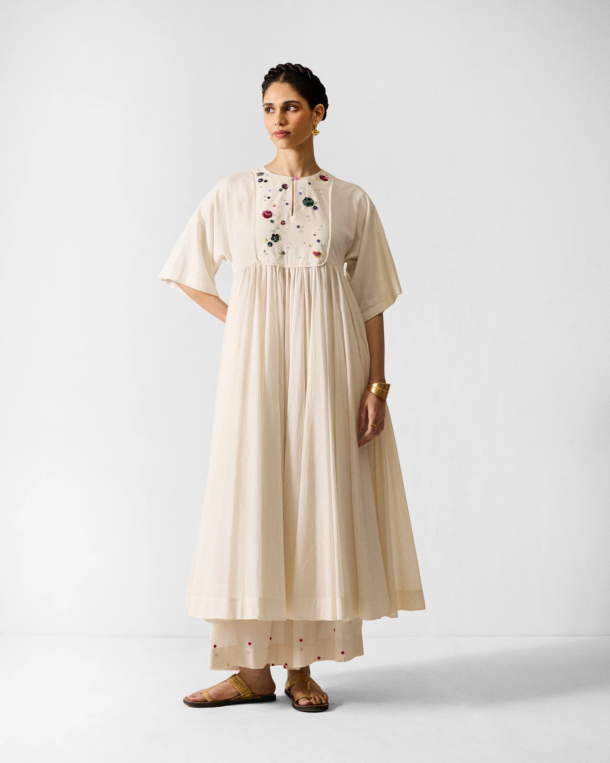 The Kosi Kurta Set - Ivory