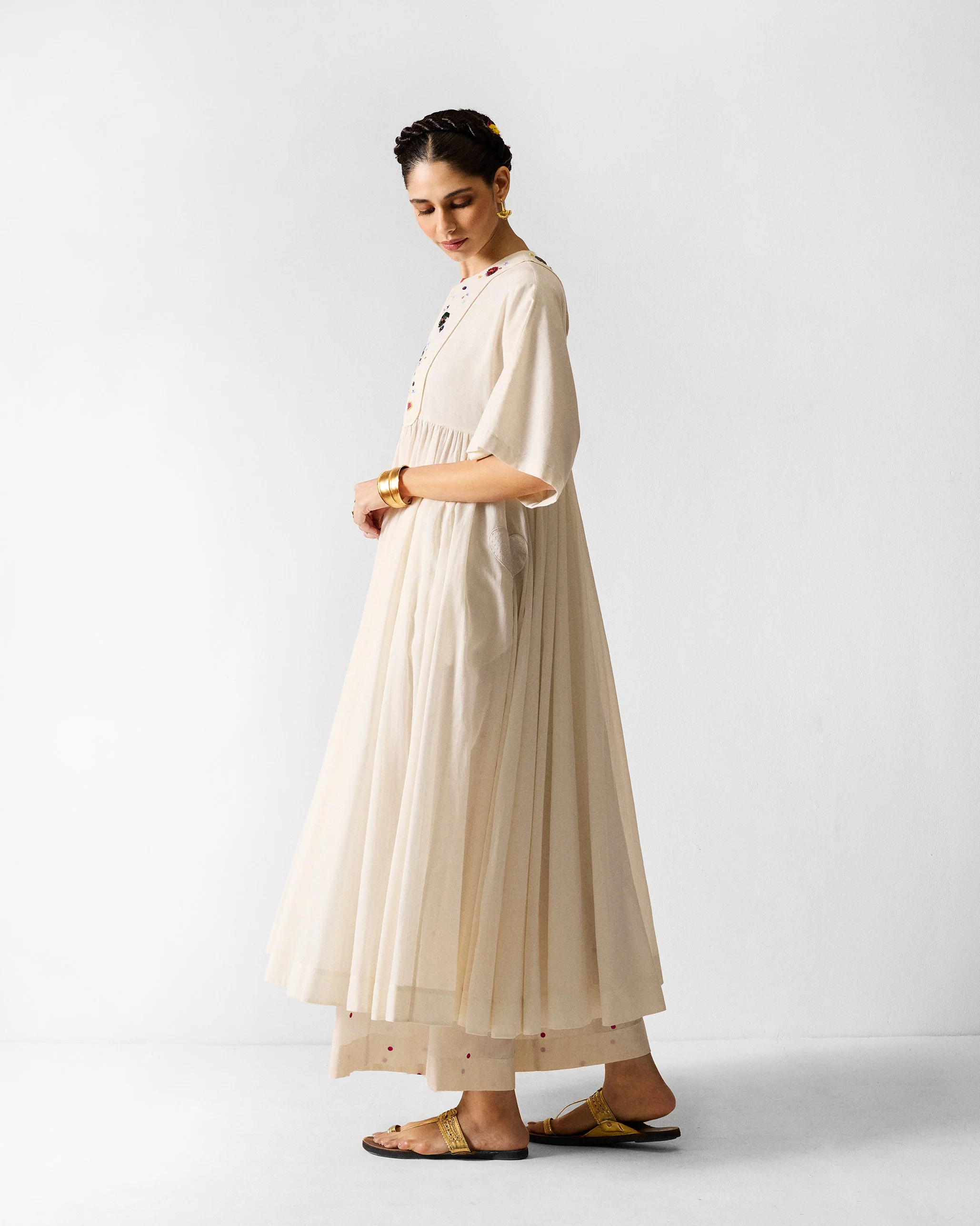 The Kosi Kurta Set - Ivory - Image 2