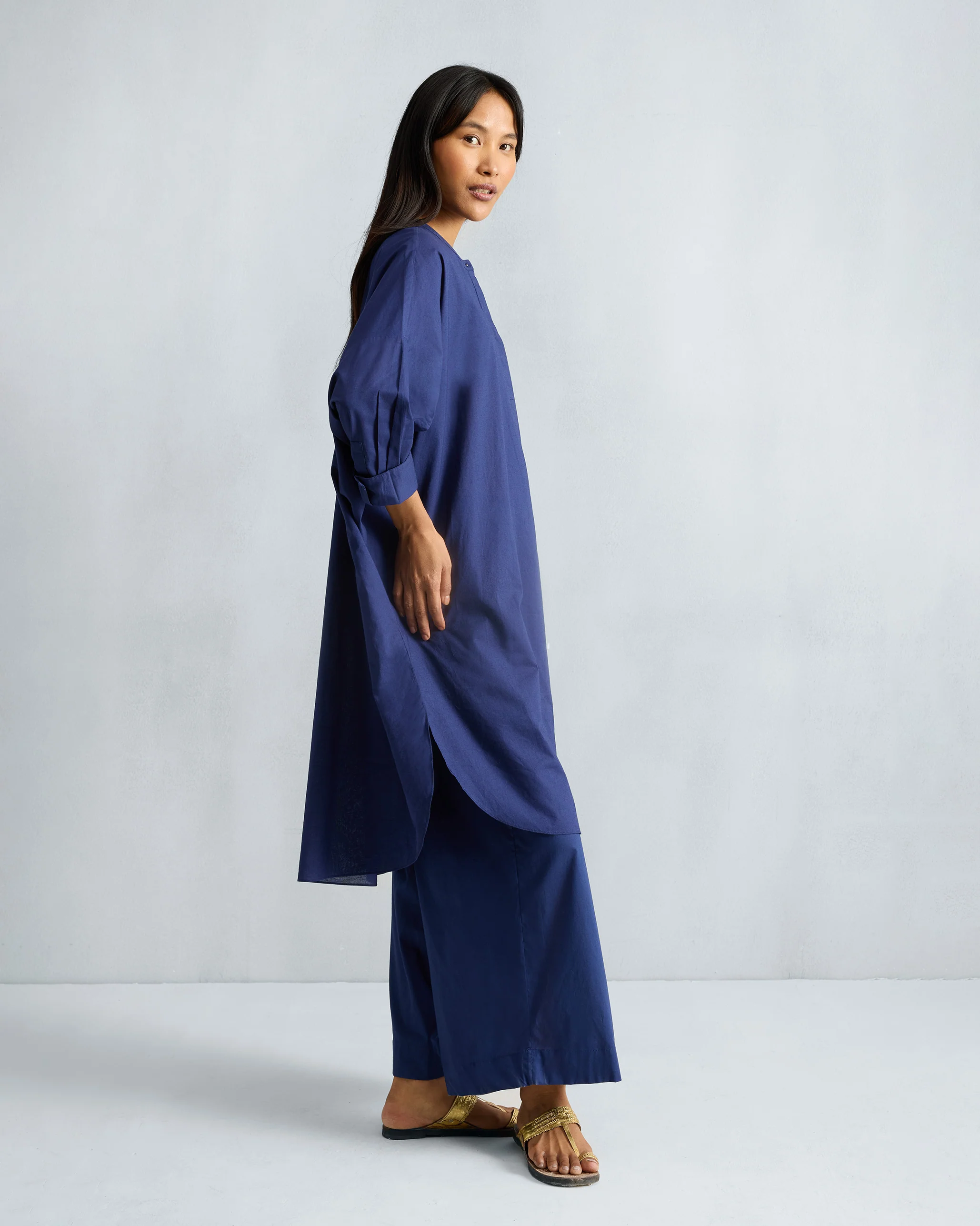 The Lazy Sunday Tunic Set - Ink Blue - Image 2