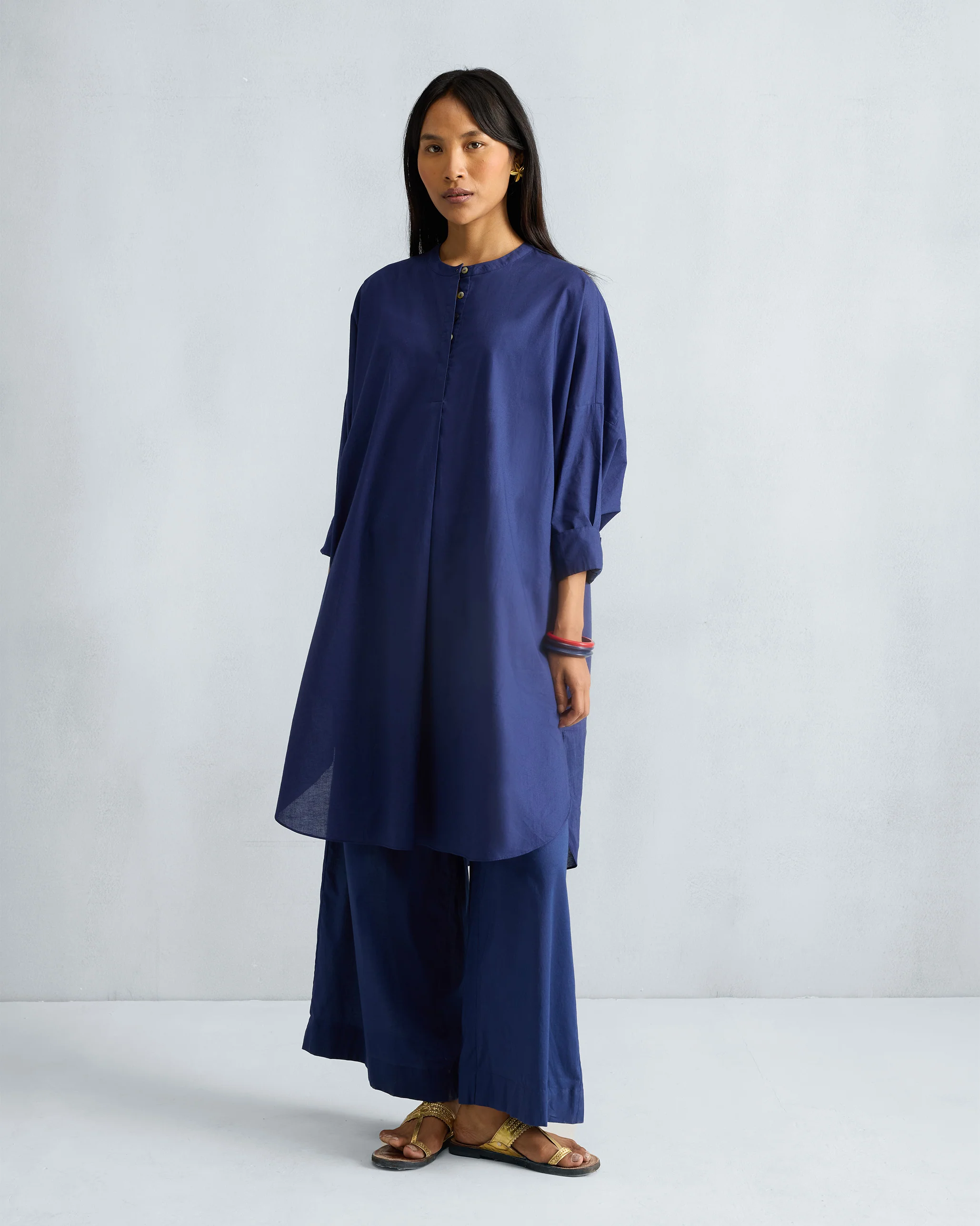 The Lazy Sunday Tunic Set - Ink Blue - Image 5