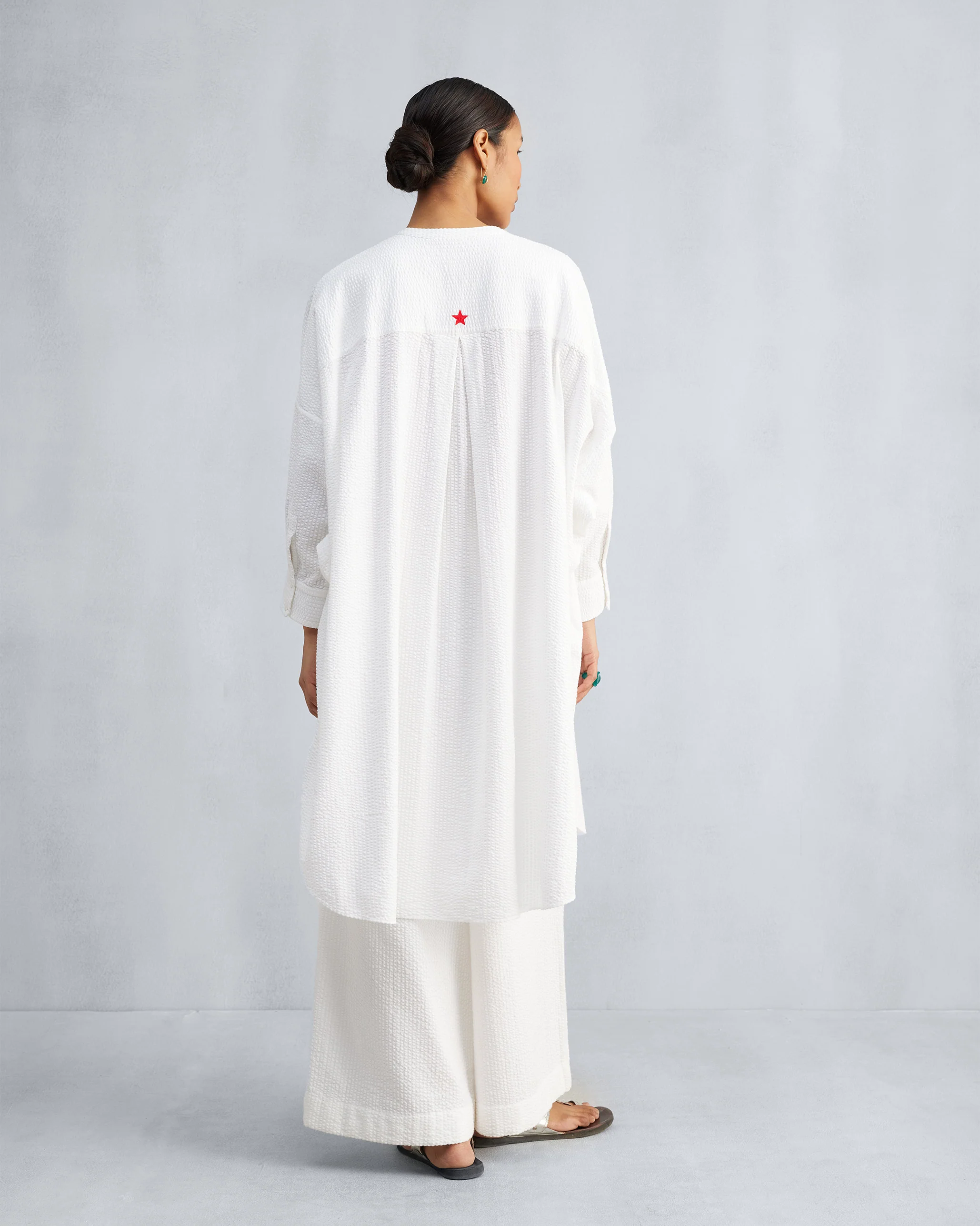 The Lazy Sunday Tunic Set - White - Image 4