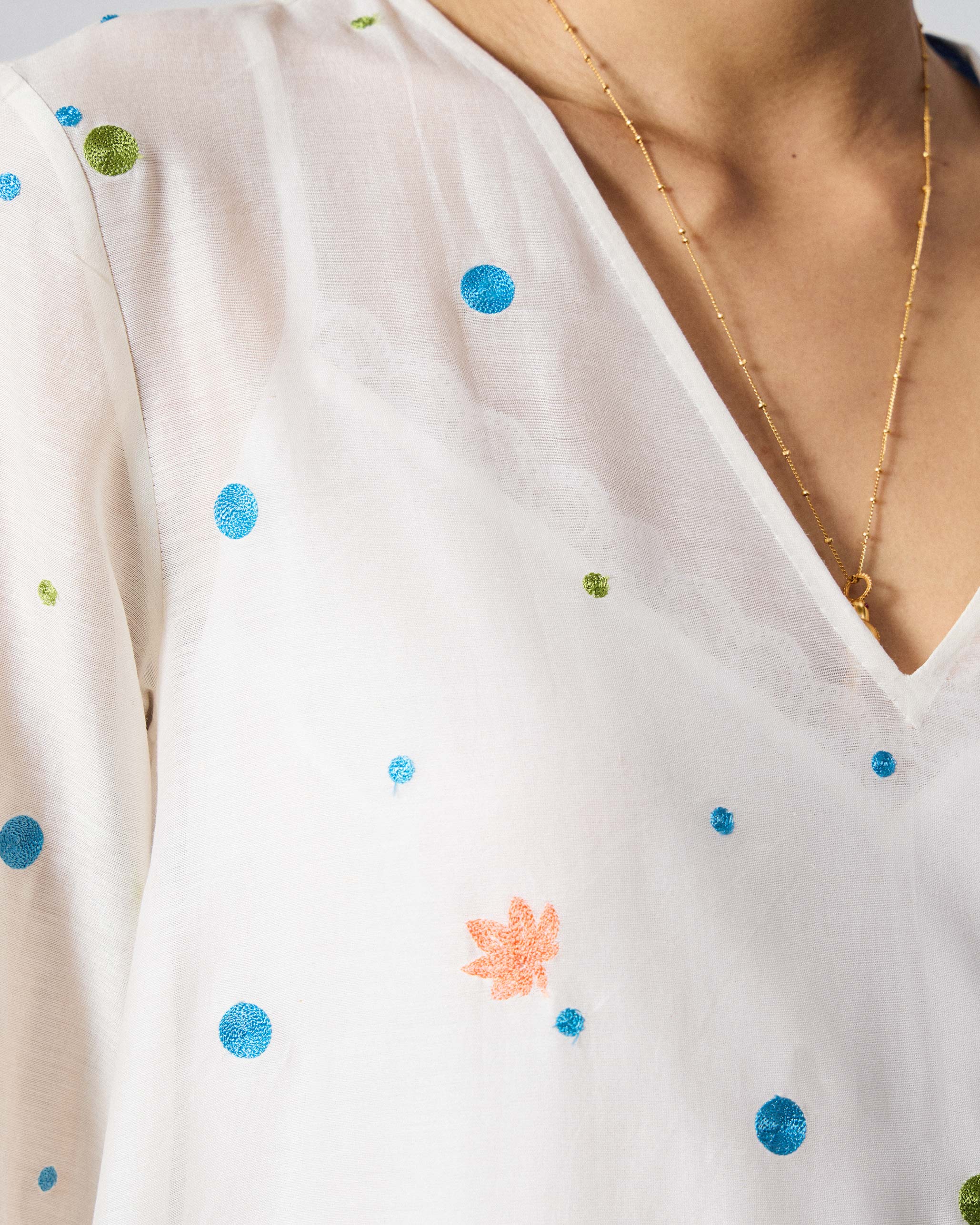 The Meadow Kurta Set - Ivory - Image 4