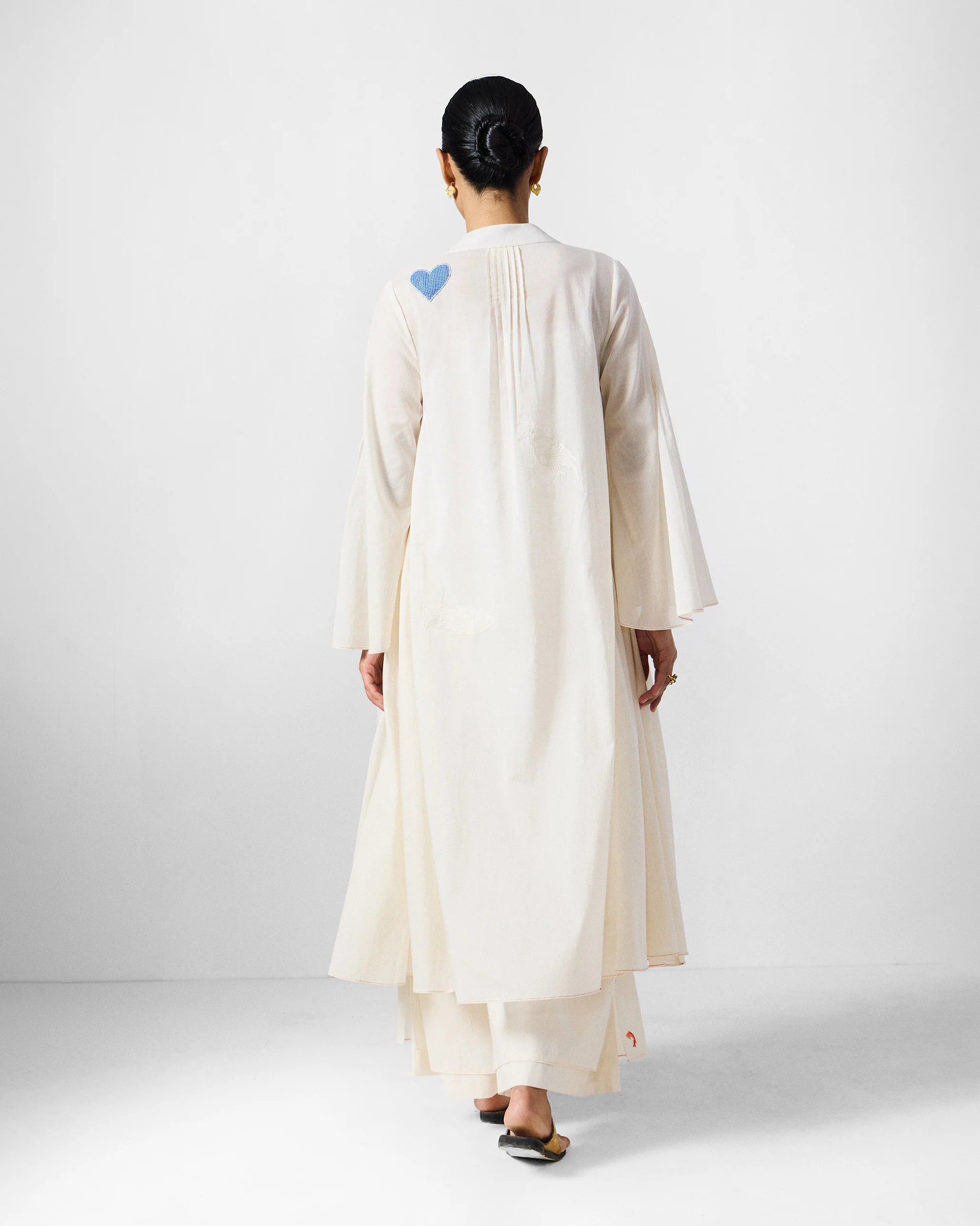 The Mirai Kurta Set - Ivory - Image 3