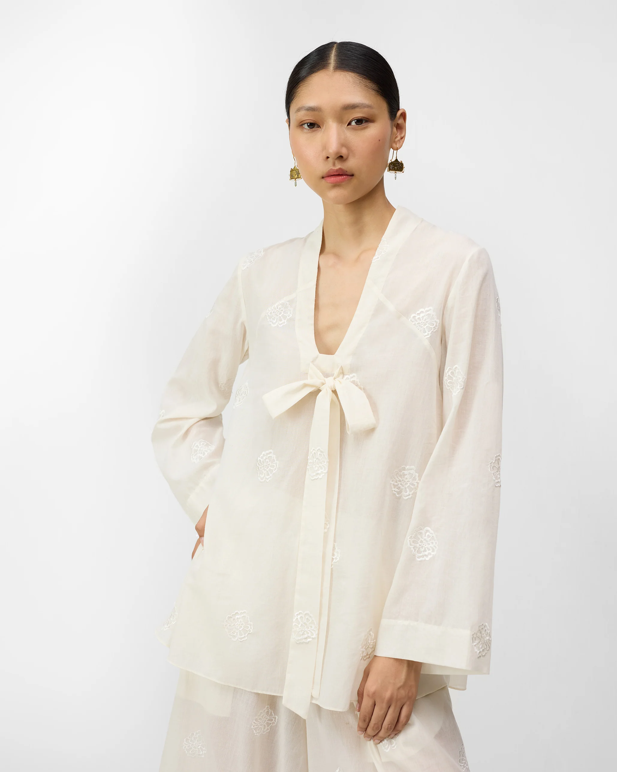The Necktie Set - Ivory Embroidered - Image 2
