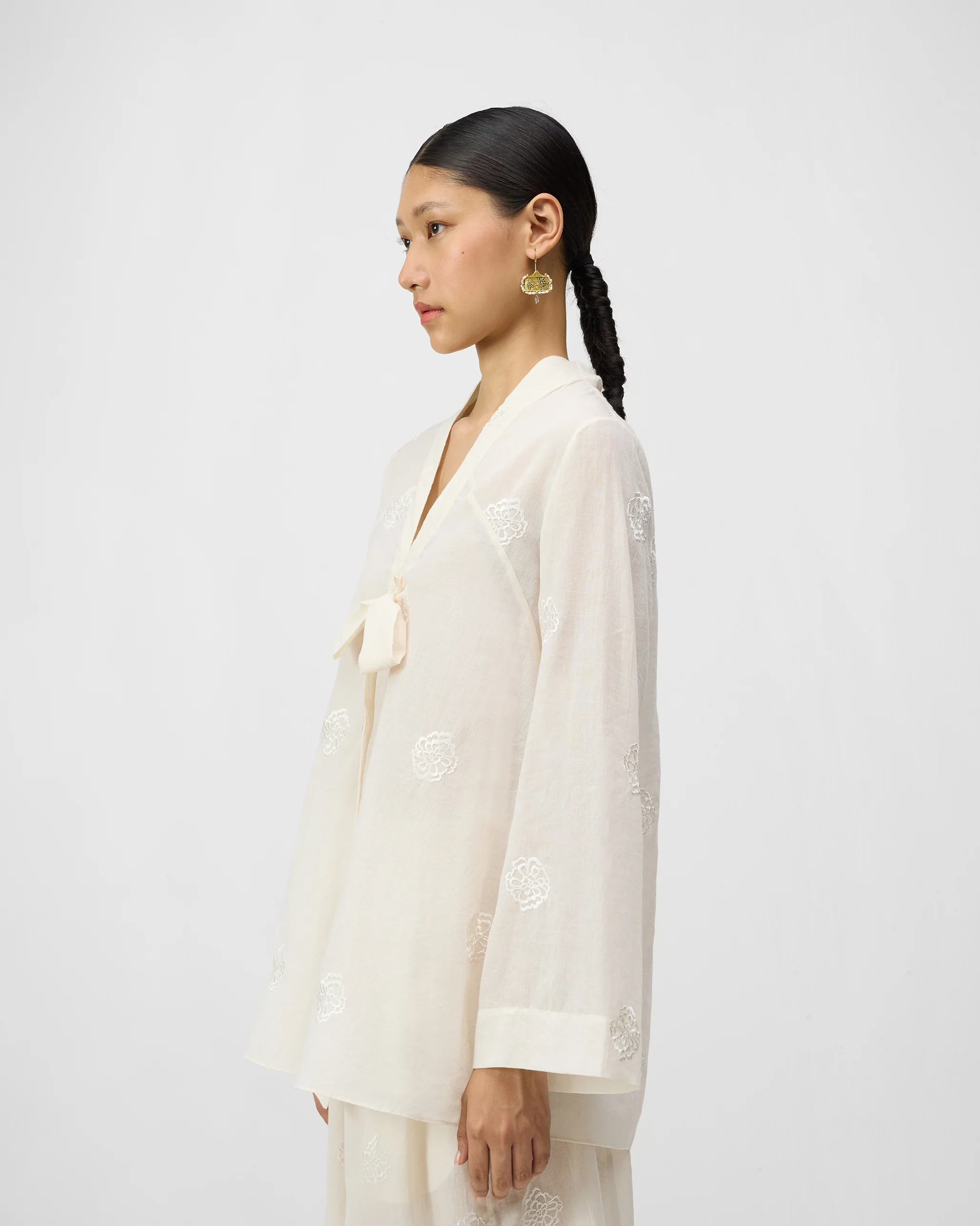 The Necktie Set - Ivory Embroidered - Image 4