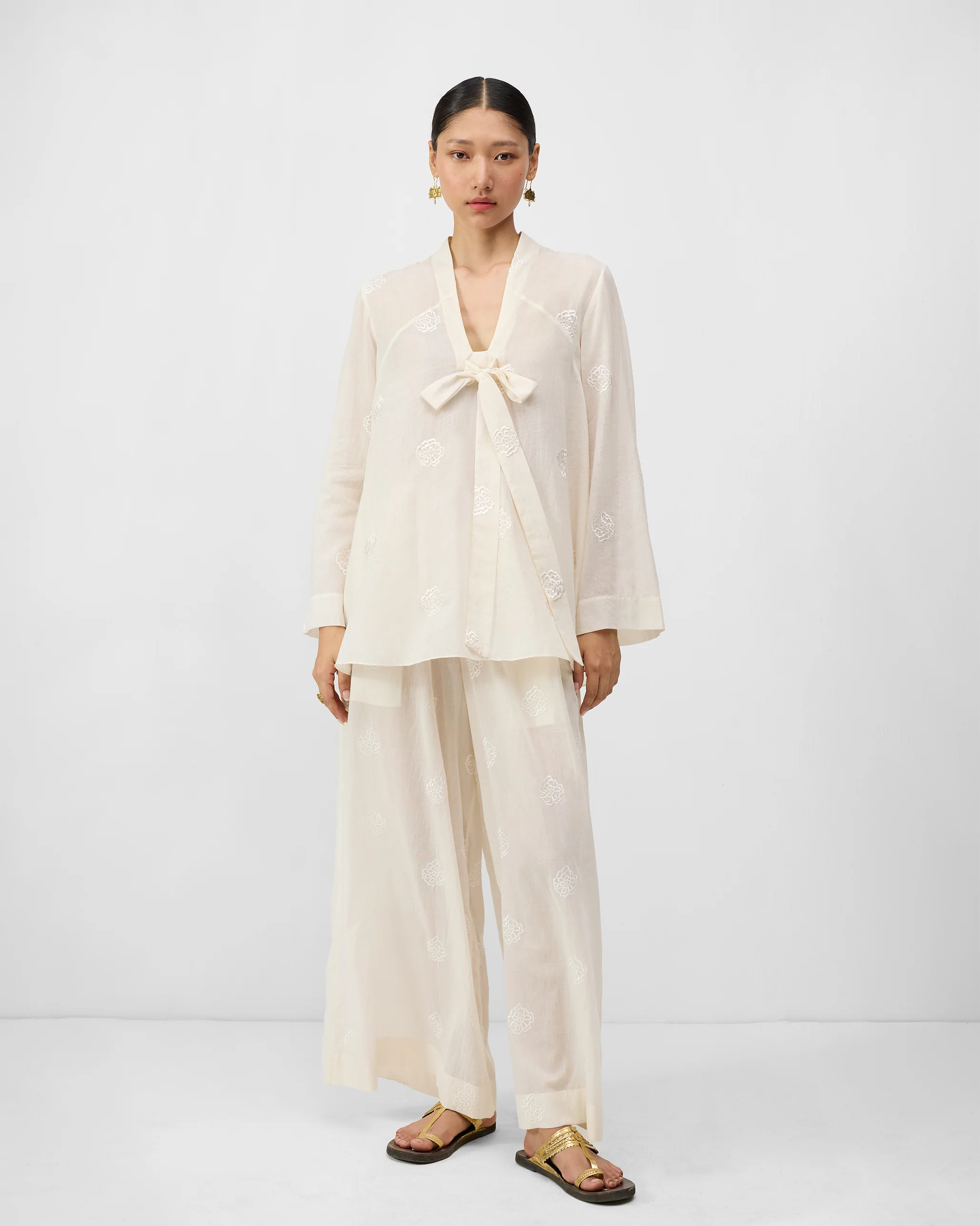 The Necktie Set - Ivory Embroidered - Image 6
