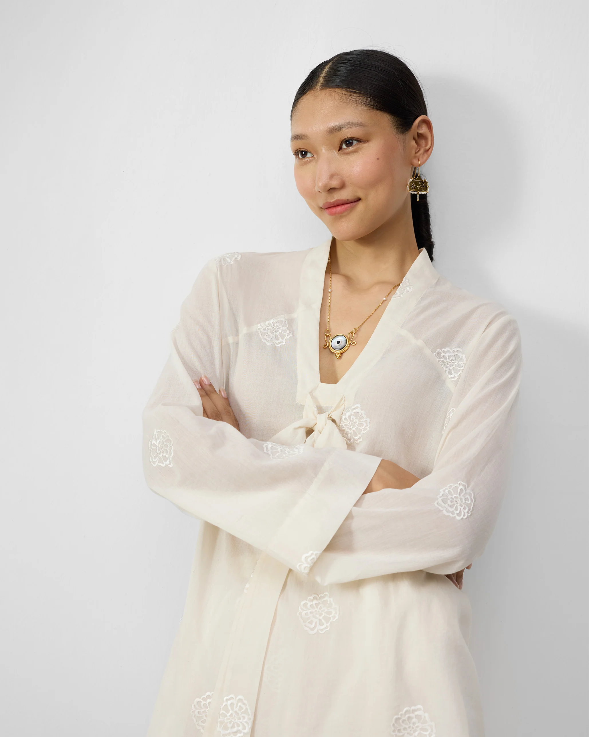 The Necktie Set - Ivory Embroidered - Image 7