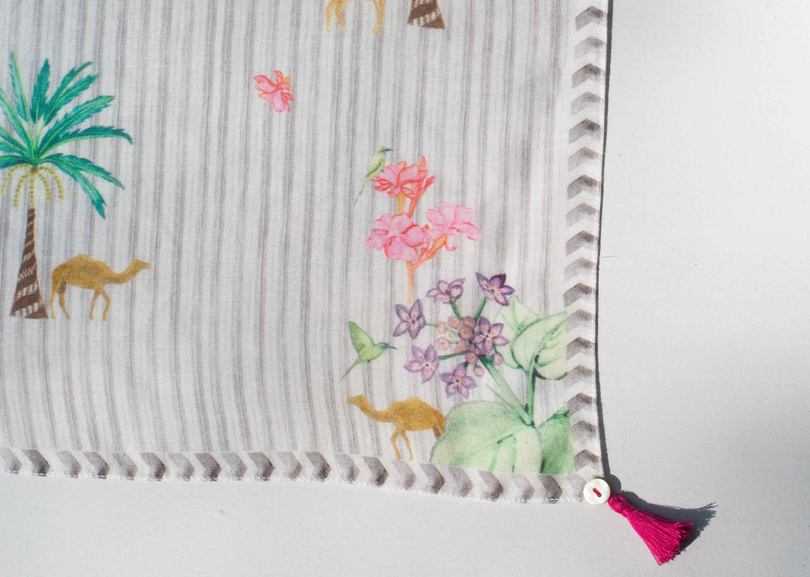 The Serai Scarf - White - Image 3