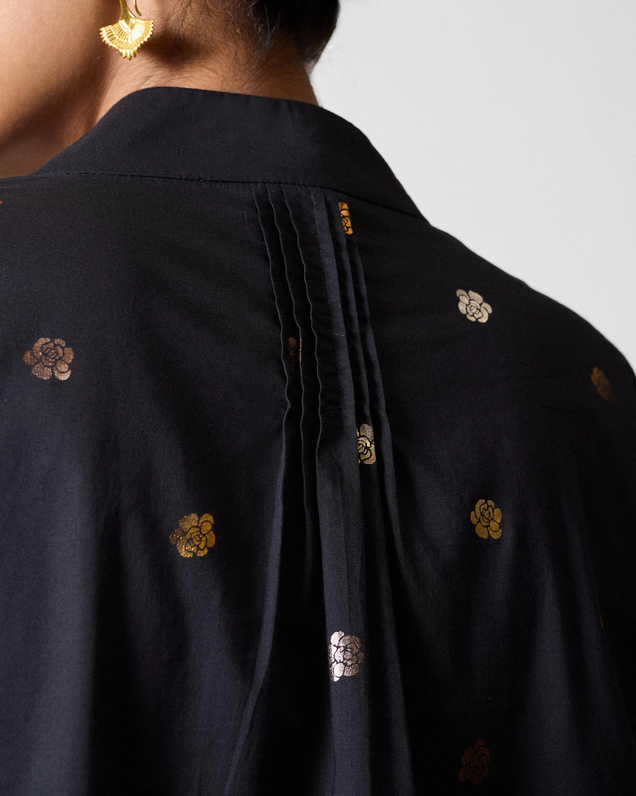 The Tangier Top Set - Black & Gold Printed - Image 6