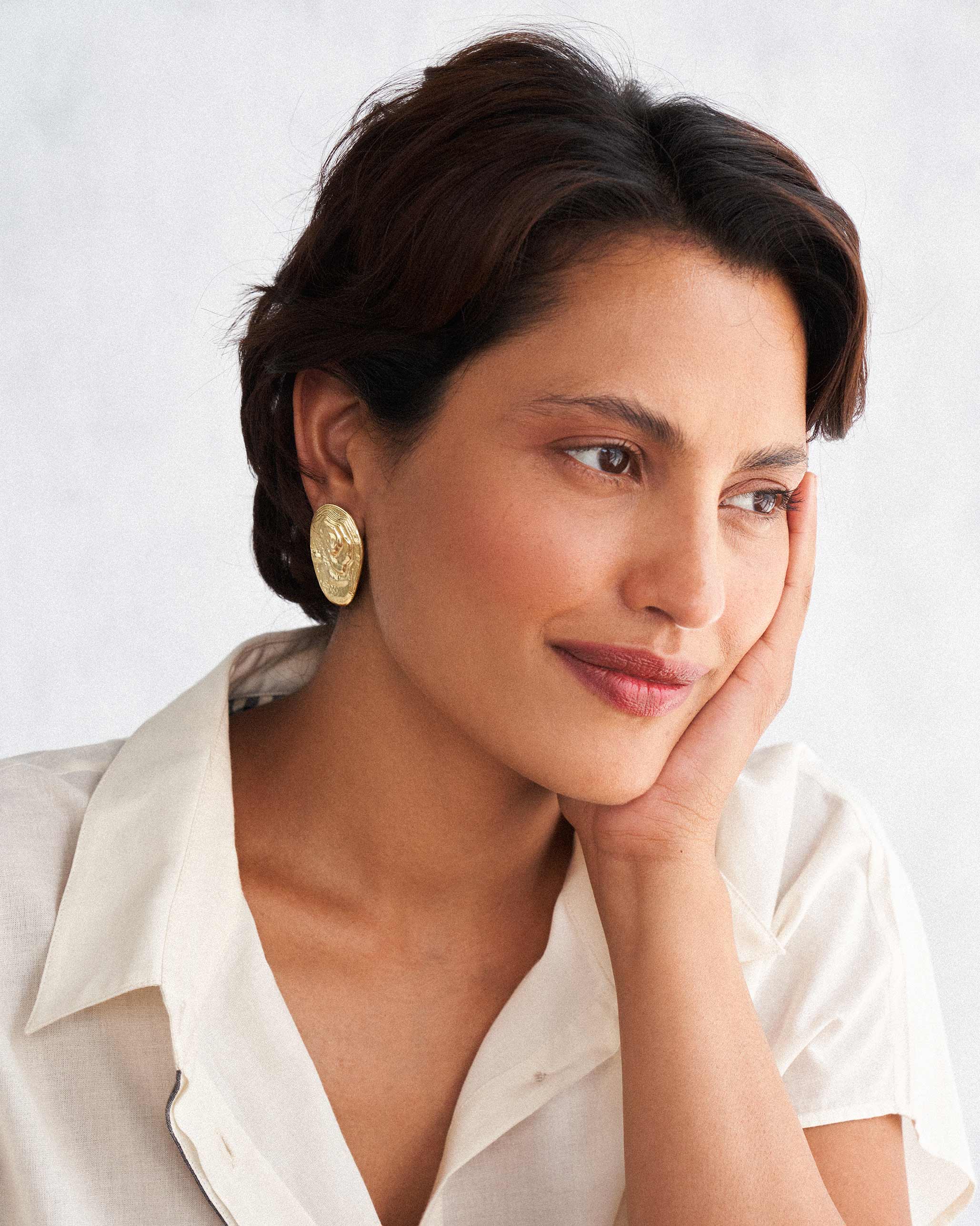 Tide Earrings - Brass - Image 4