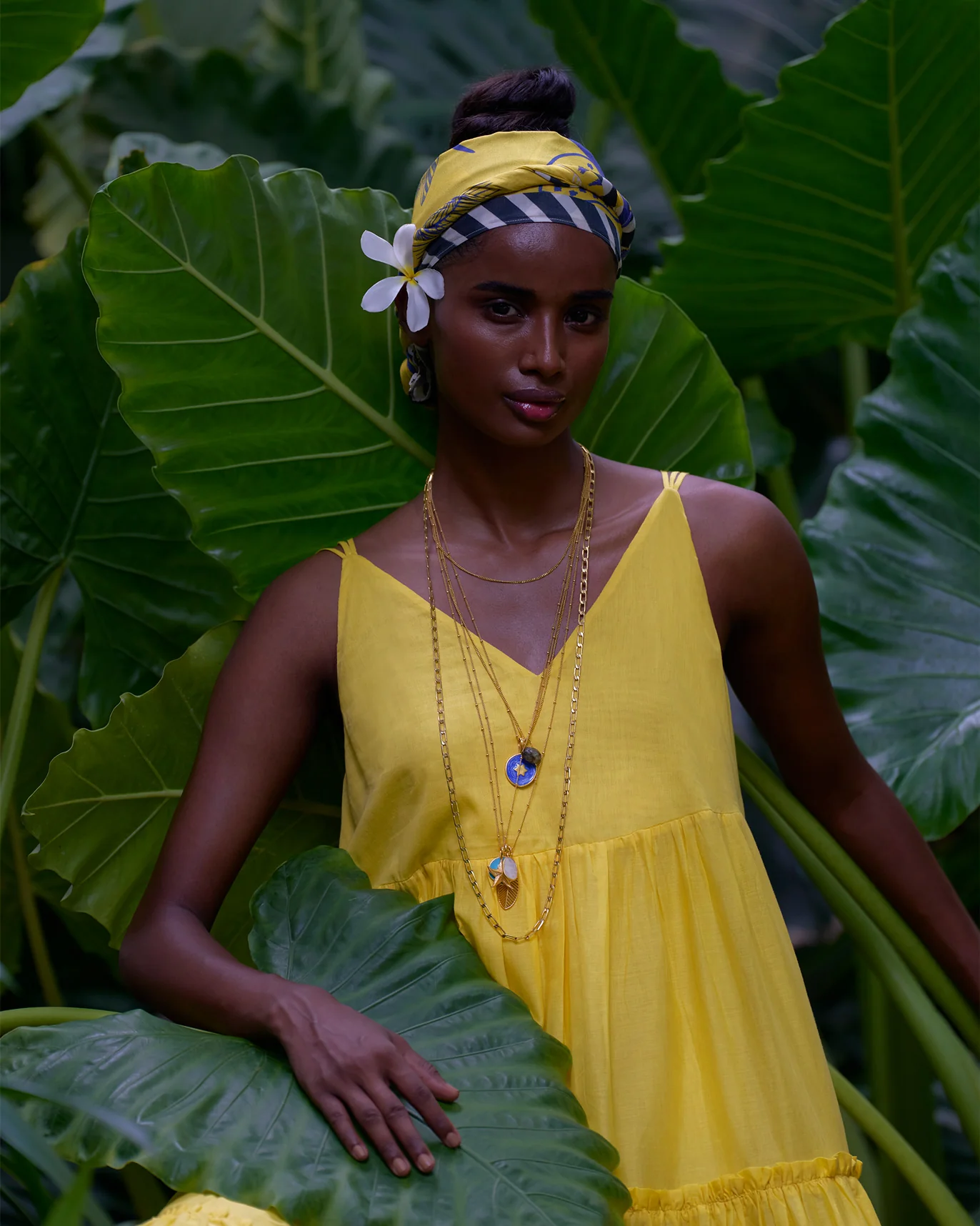 Tiered Dress - Yellow - Image 2