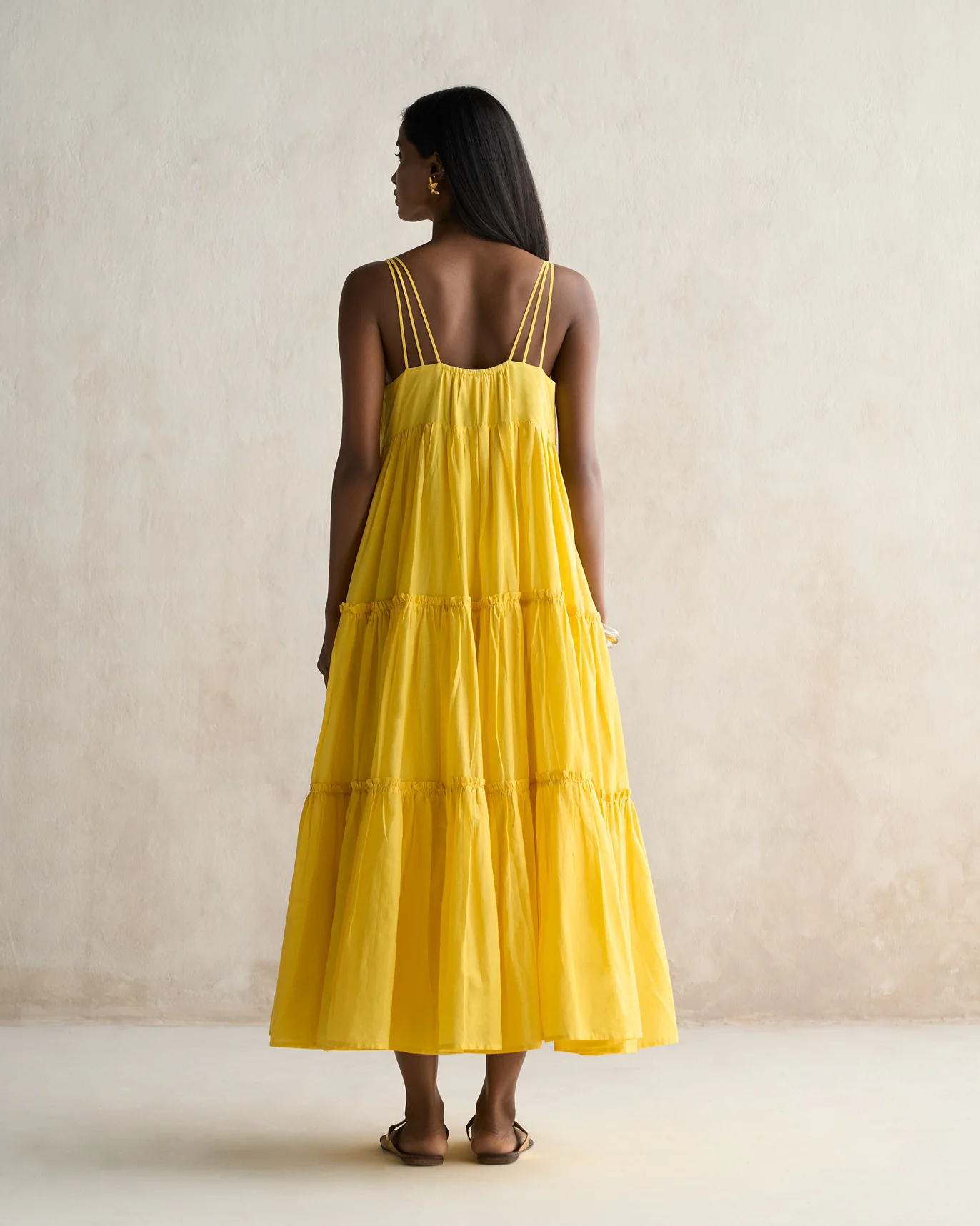 Tiered Dress - Yellow - Image 5