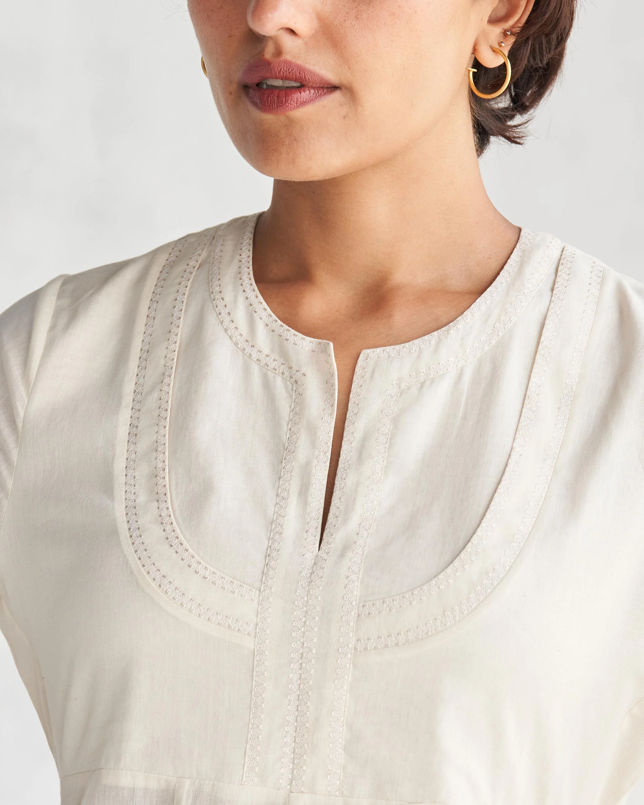 Tisya Kurta - Ivory - Image 3