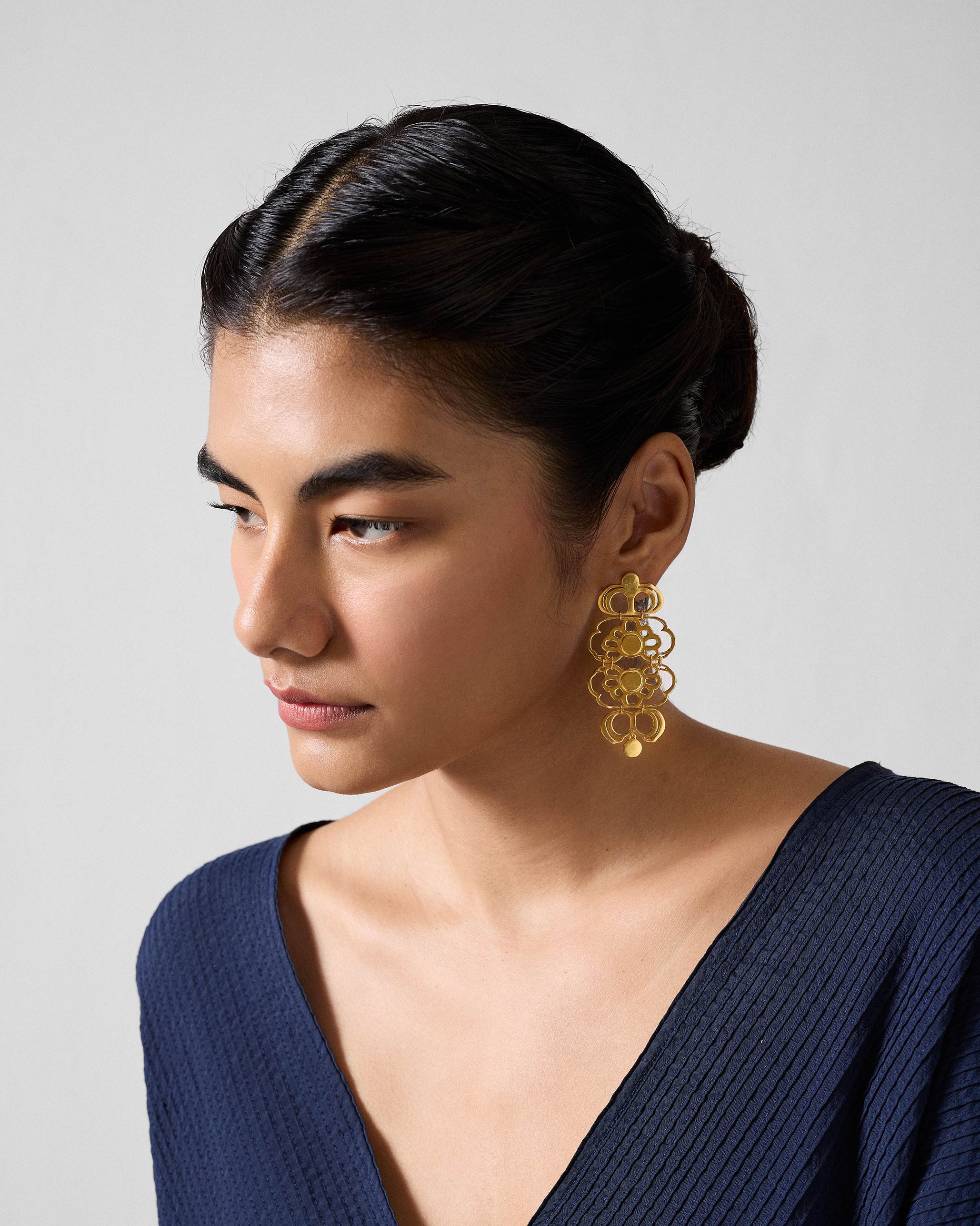 Titli Earrings - Gold - Image 5