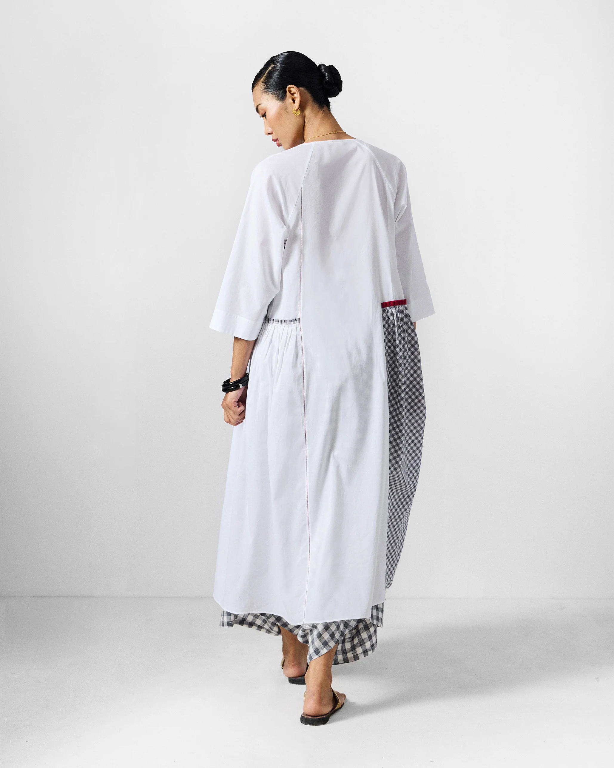 Torsa Kurta - White Embroidered - Image 3