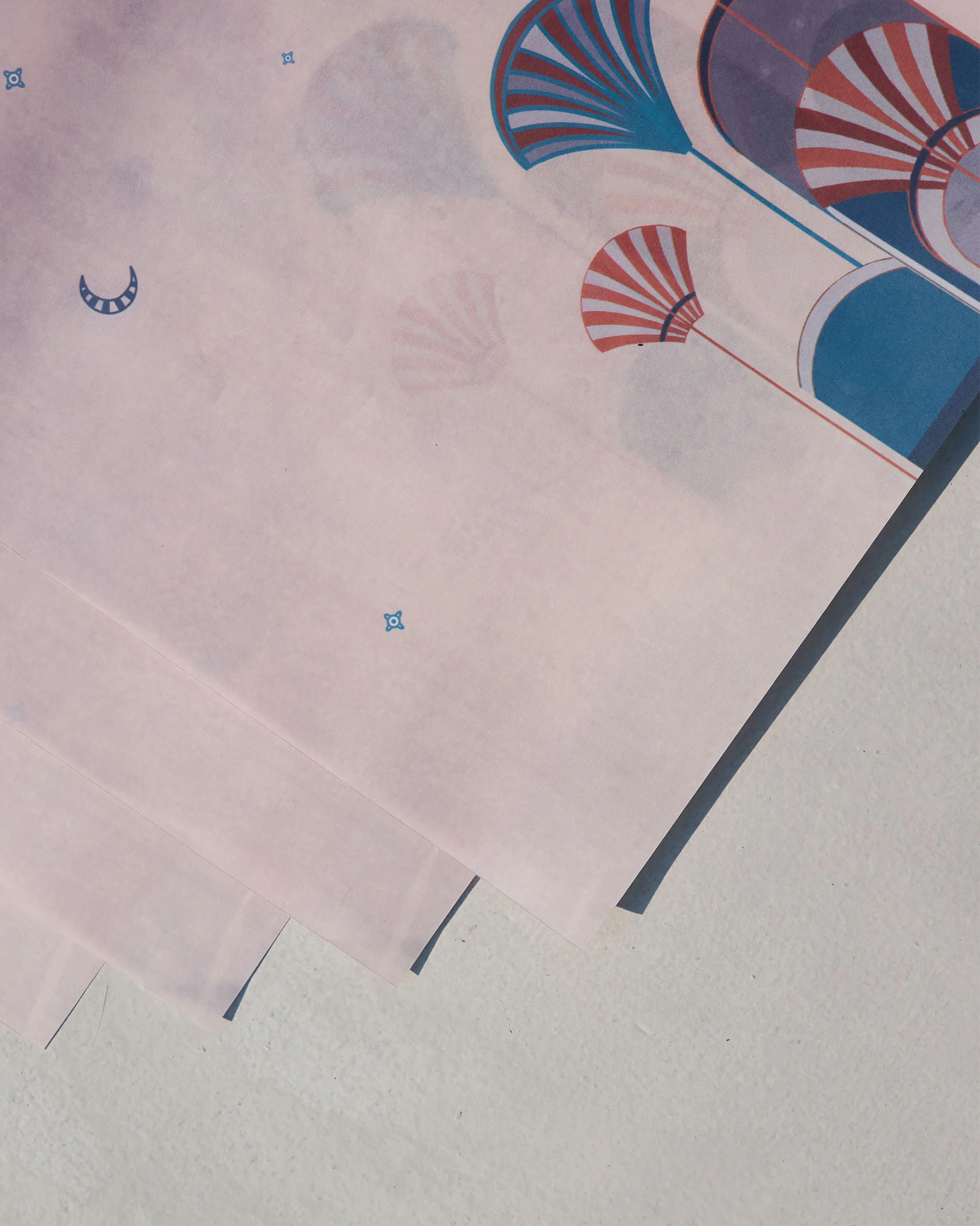 Tranquil Parchment Paper Rectangle (Set of 4) - Image 3