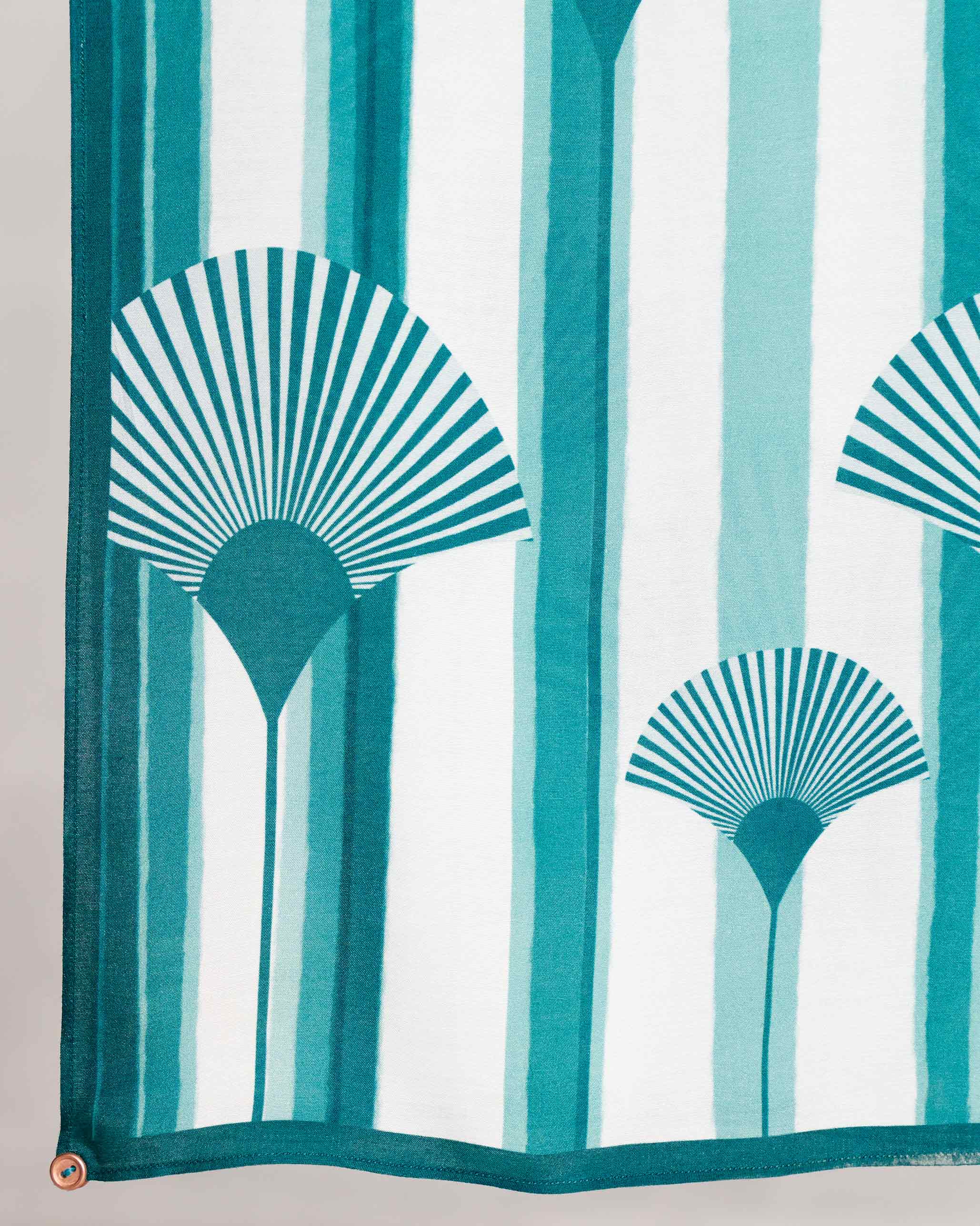 Tranquil Scarf - Teal & White TSSxNB - Image 2