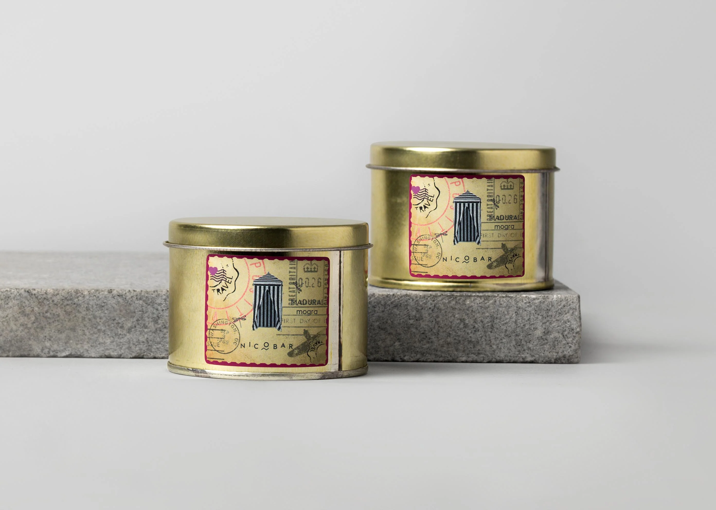 Travel Tin Candle (Set of 2) - Madurai - Image 2