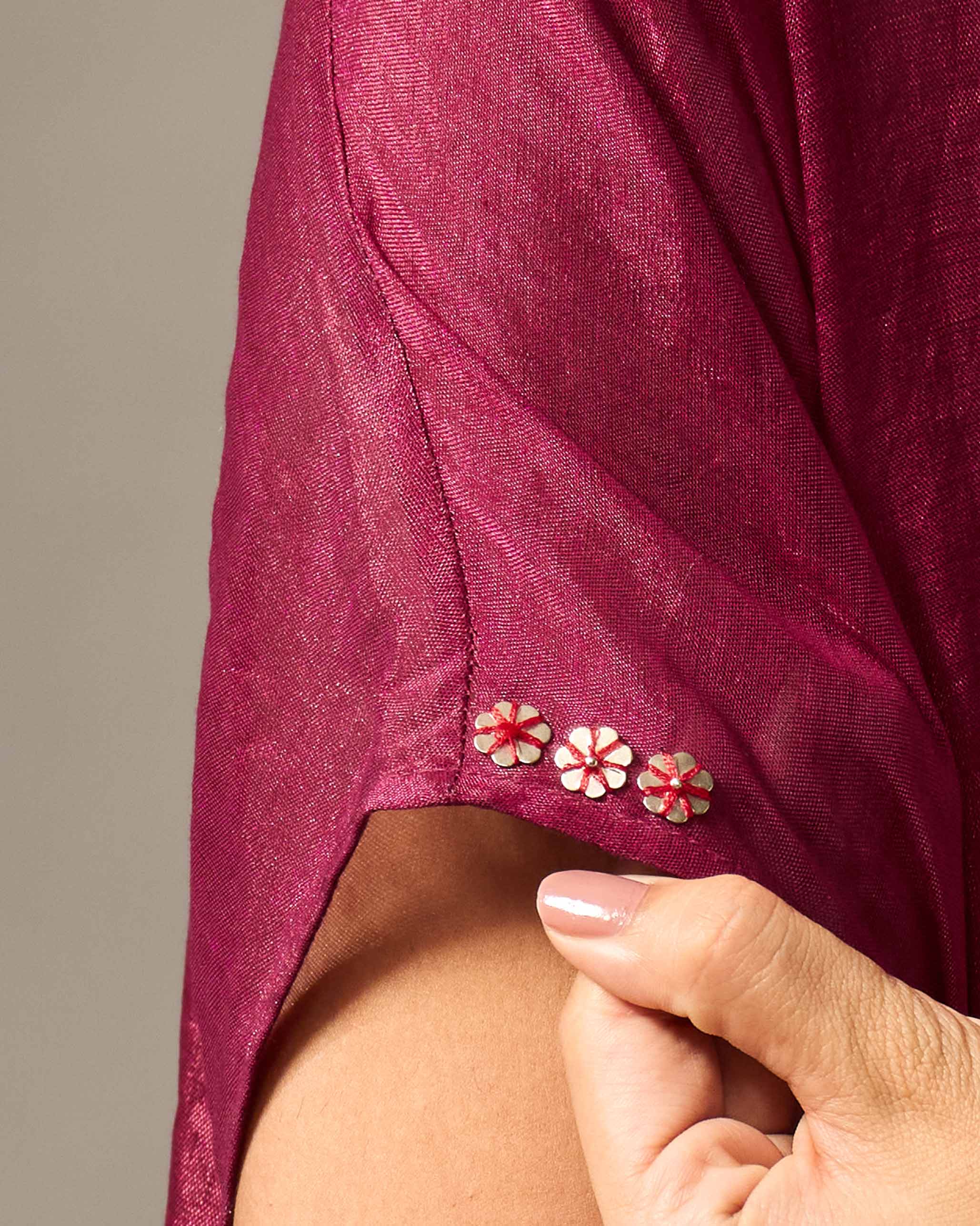 Treasure Kurta - Magenta - Image 4