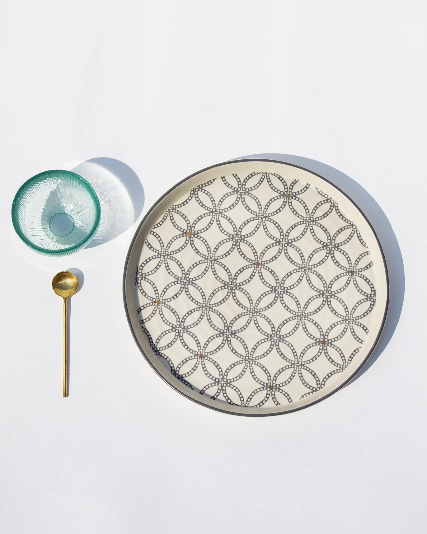 Trelis Platter with Dip Bowl & Spoon - Image 2
