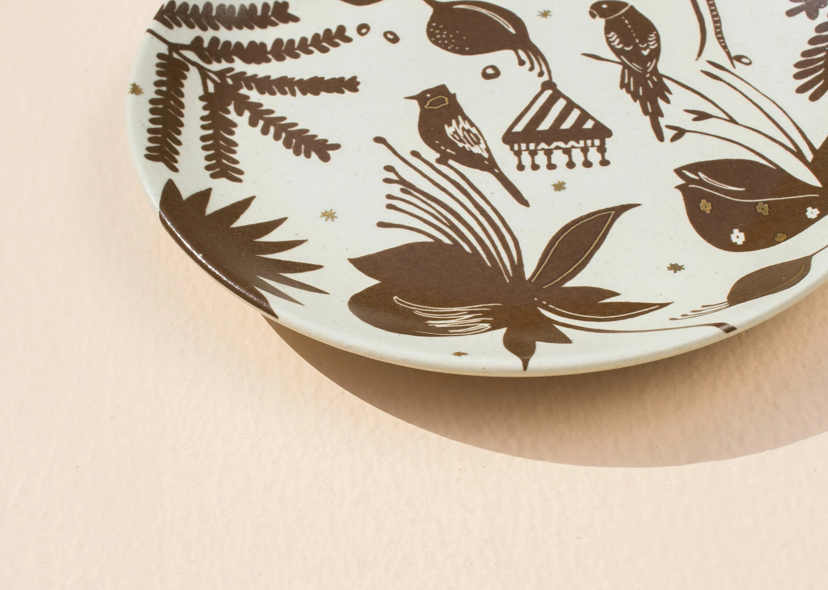 Tribe Quarter Plate - Brown - Image 3