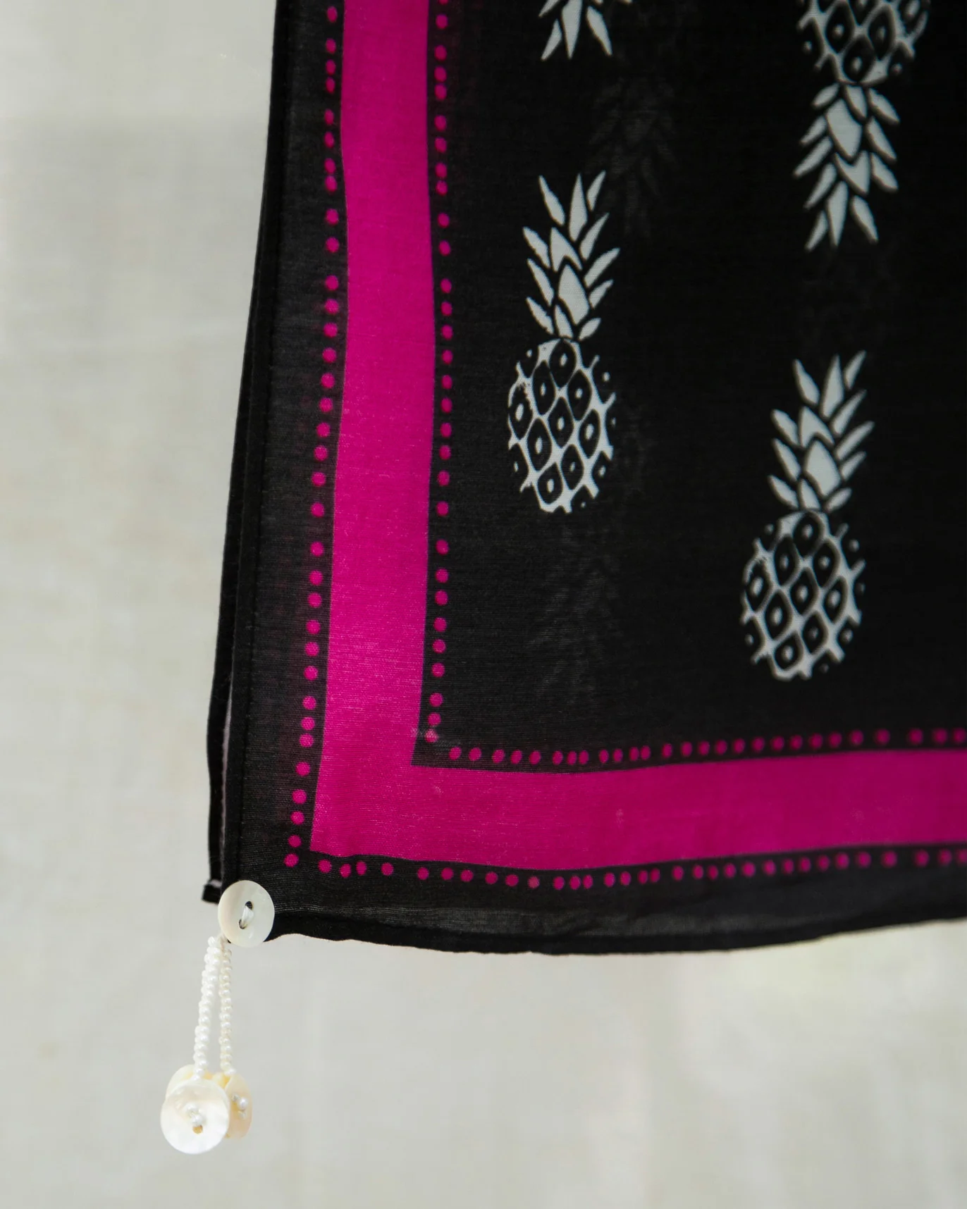 Tropico Scarf - Black & Pink - Image 3