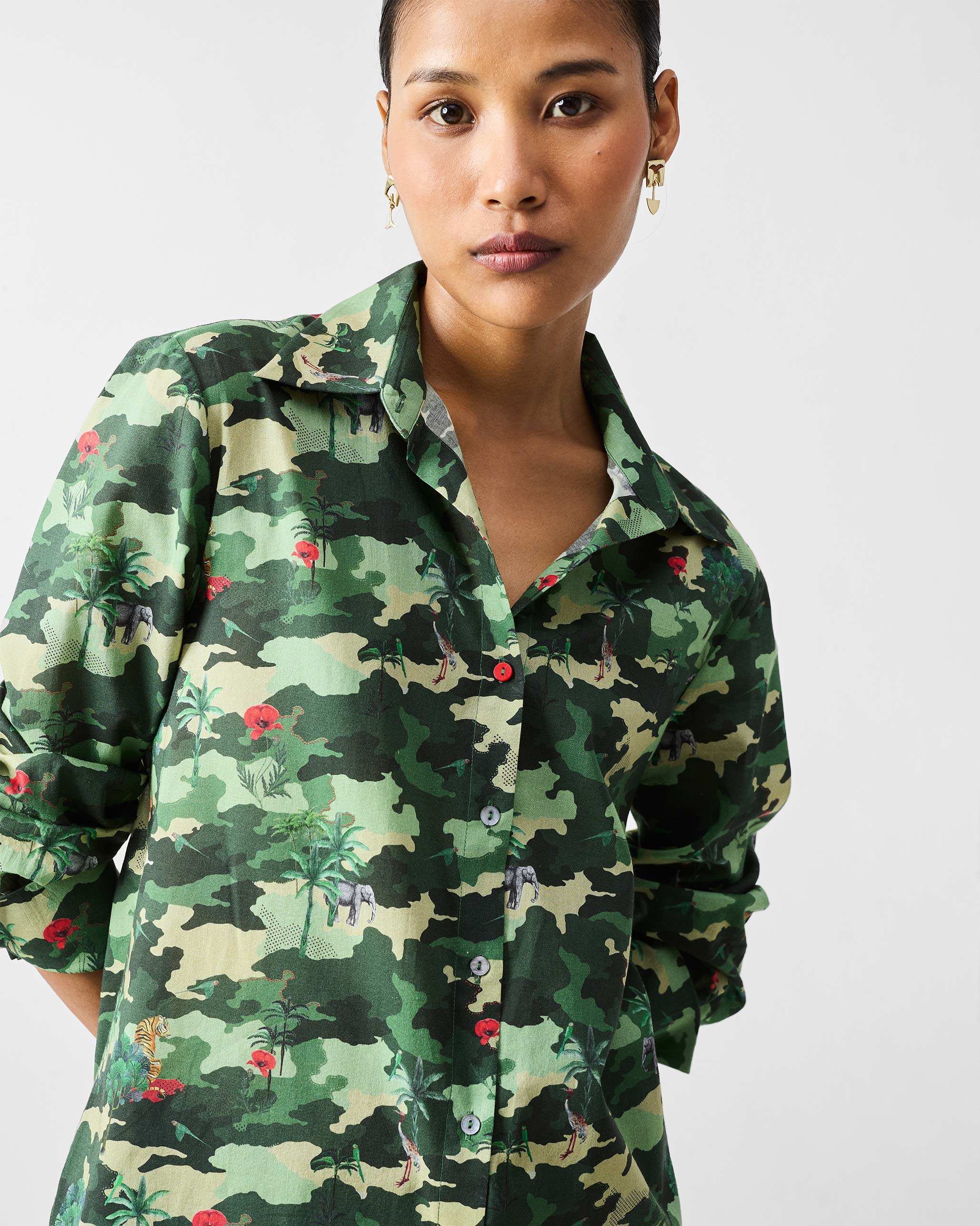 Tropico Shirt - Green Printed - Image 5