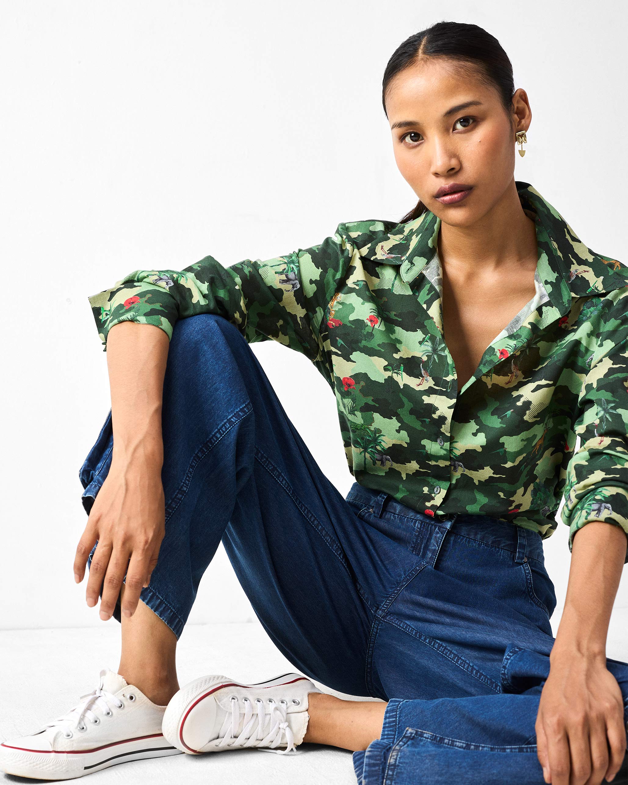 Tropico Shirt - Green Printed - Image 6