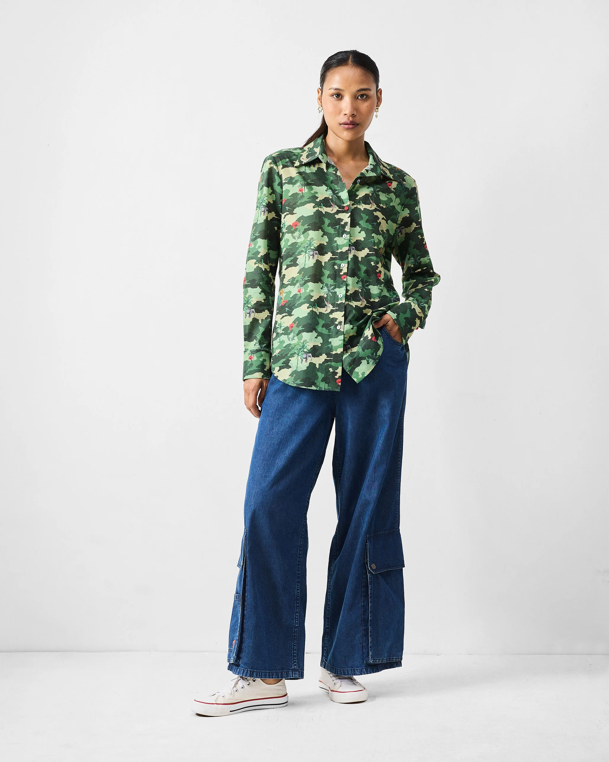 Tropico Shirt - Green Printed - Image 7